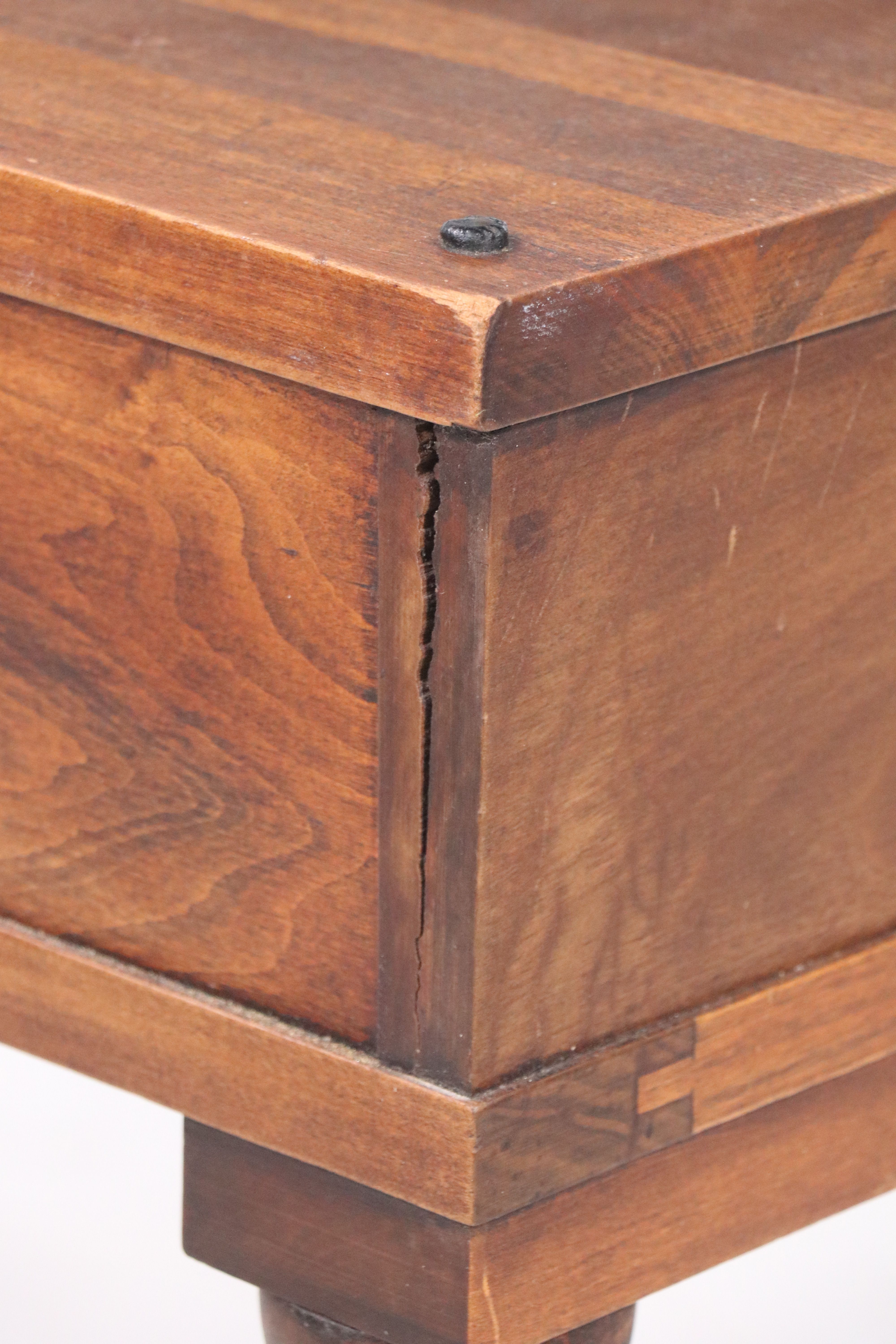American Colonial Style Walnut Spinet Desk, Early 20th Century