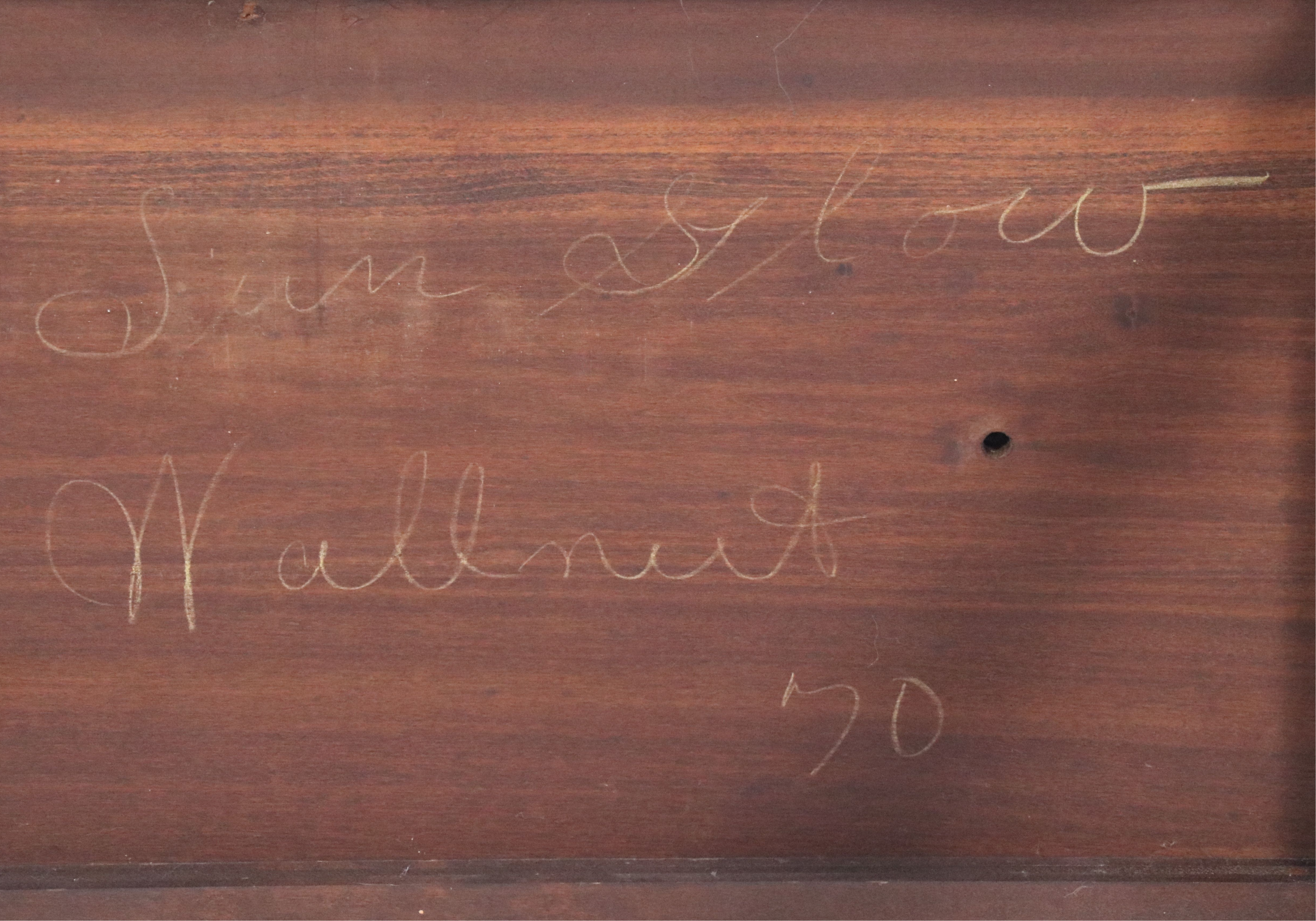 American Colonial Style Walnut Spinet Desk, Early 20th Century