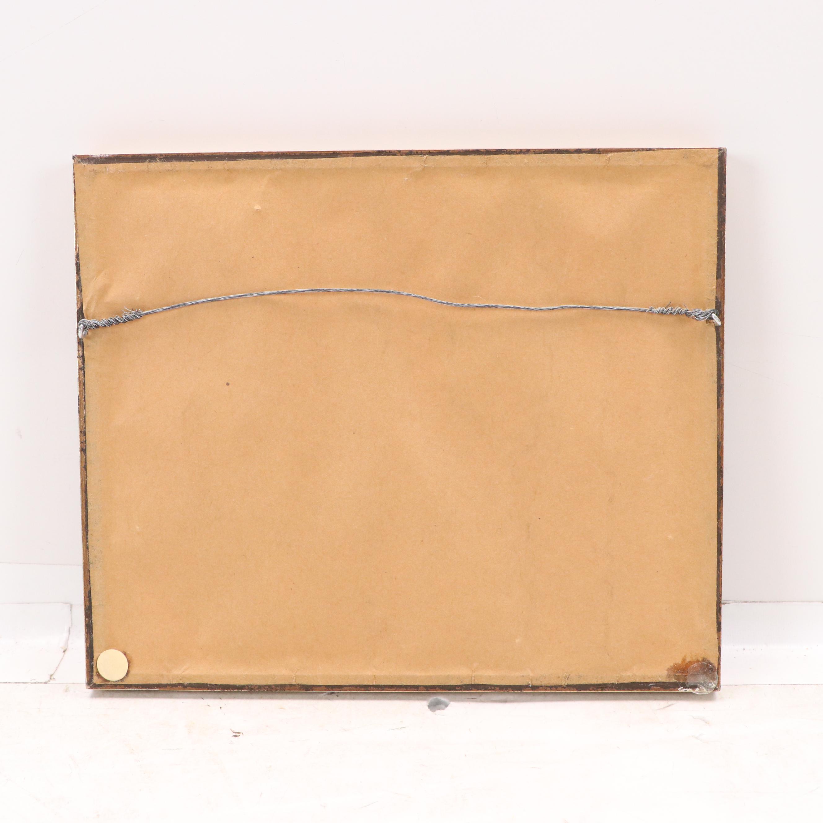 Parisian Cityscape Watercolor Painting of Pont Alexandre III Bridge, 1984