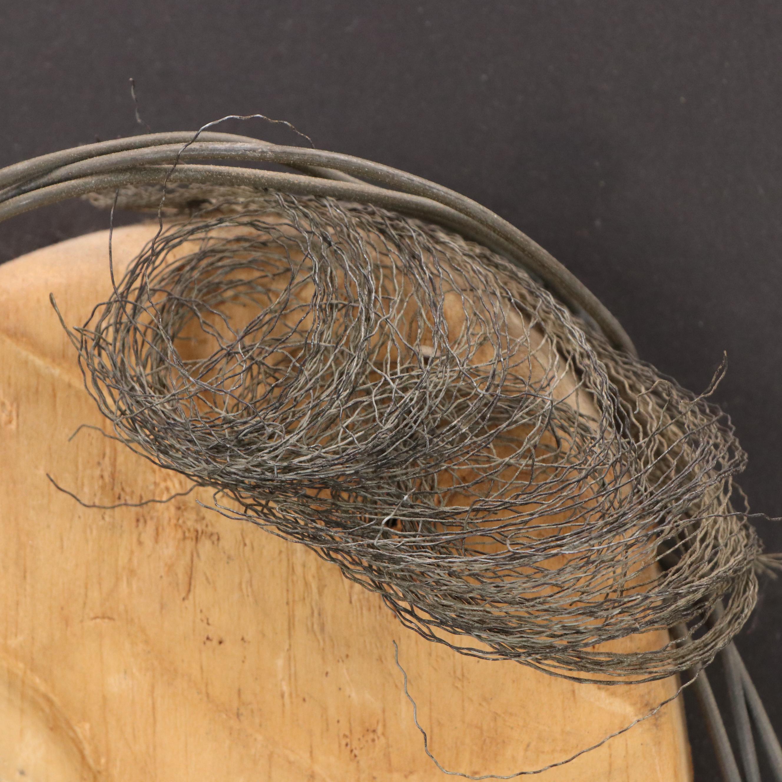 Abstract Figurative Mixed Media Assemblage of Woman With Mouth Agape