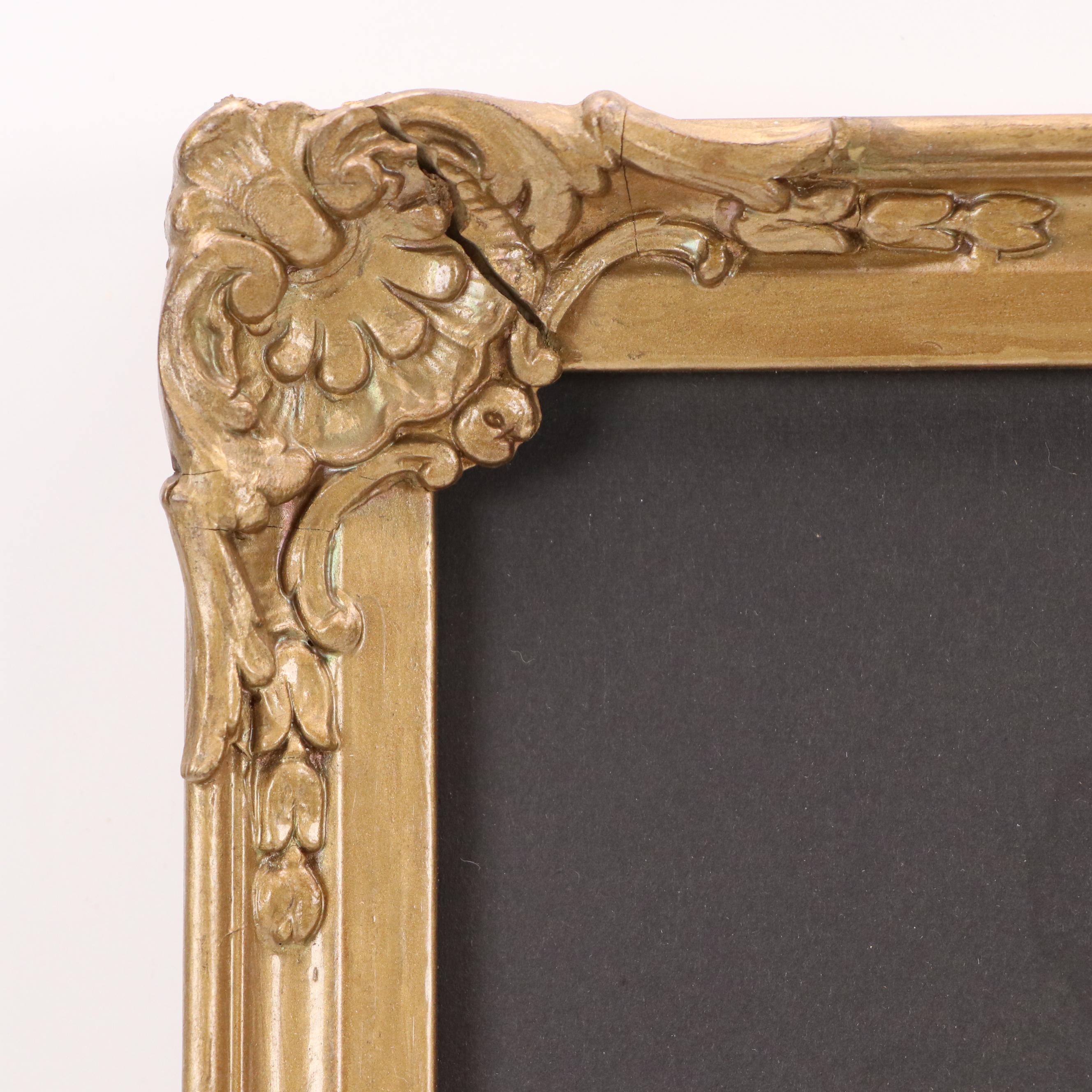 Abstract Figurative Mixed Media Assemblage of Woman With Mouth Agape