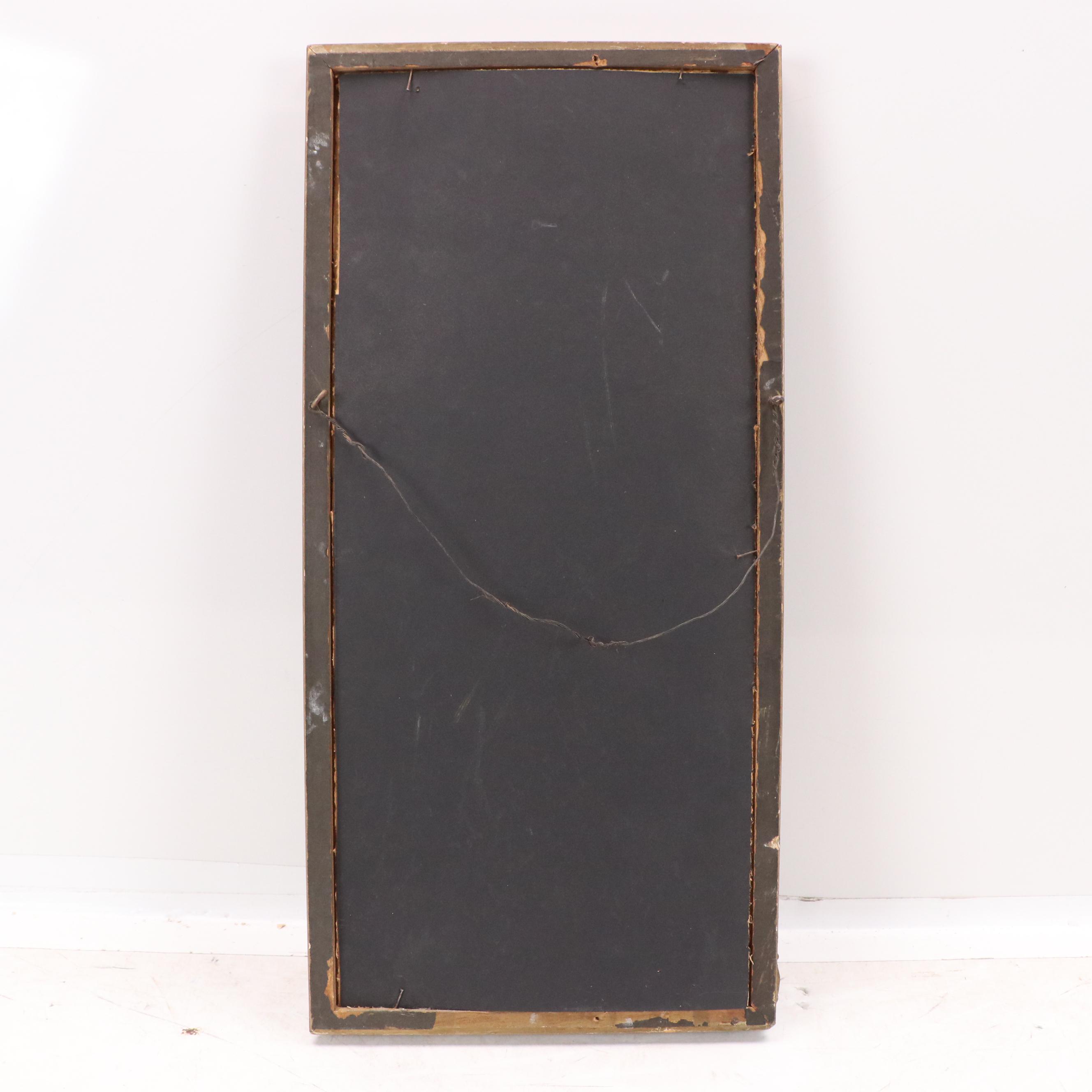 Abstract Figurative Mixed Media Assemblage of Woman With Mouth Agape