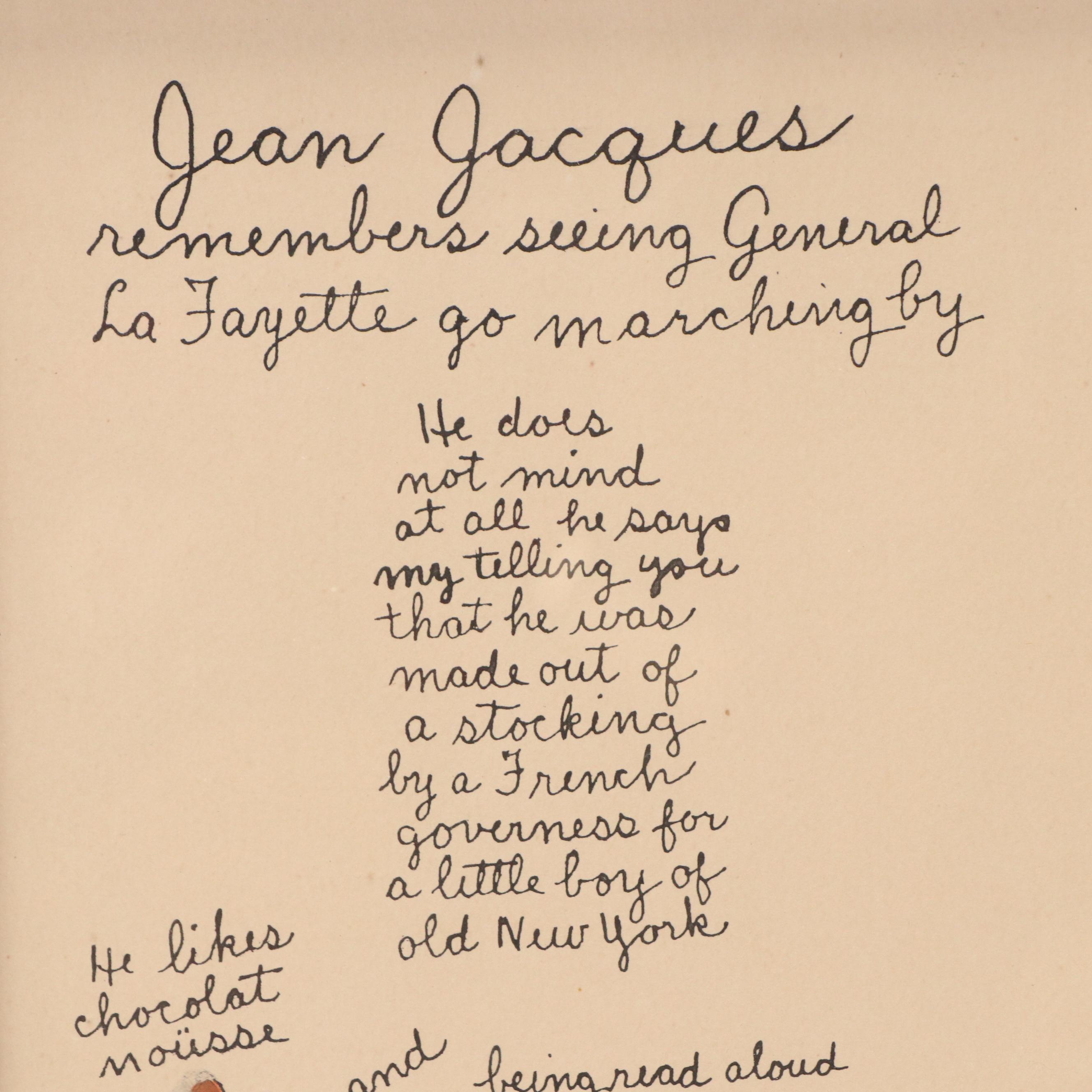 Hand-Colored Collotypes "Jean Jacques" and "This Is My Doll Edwina"