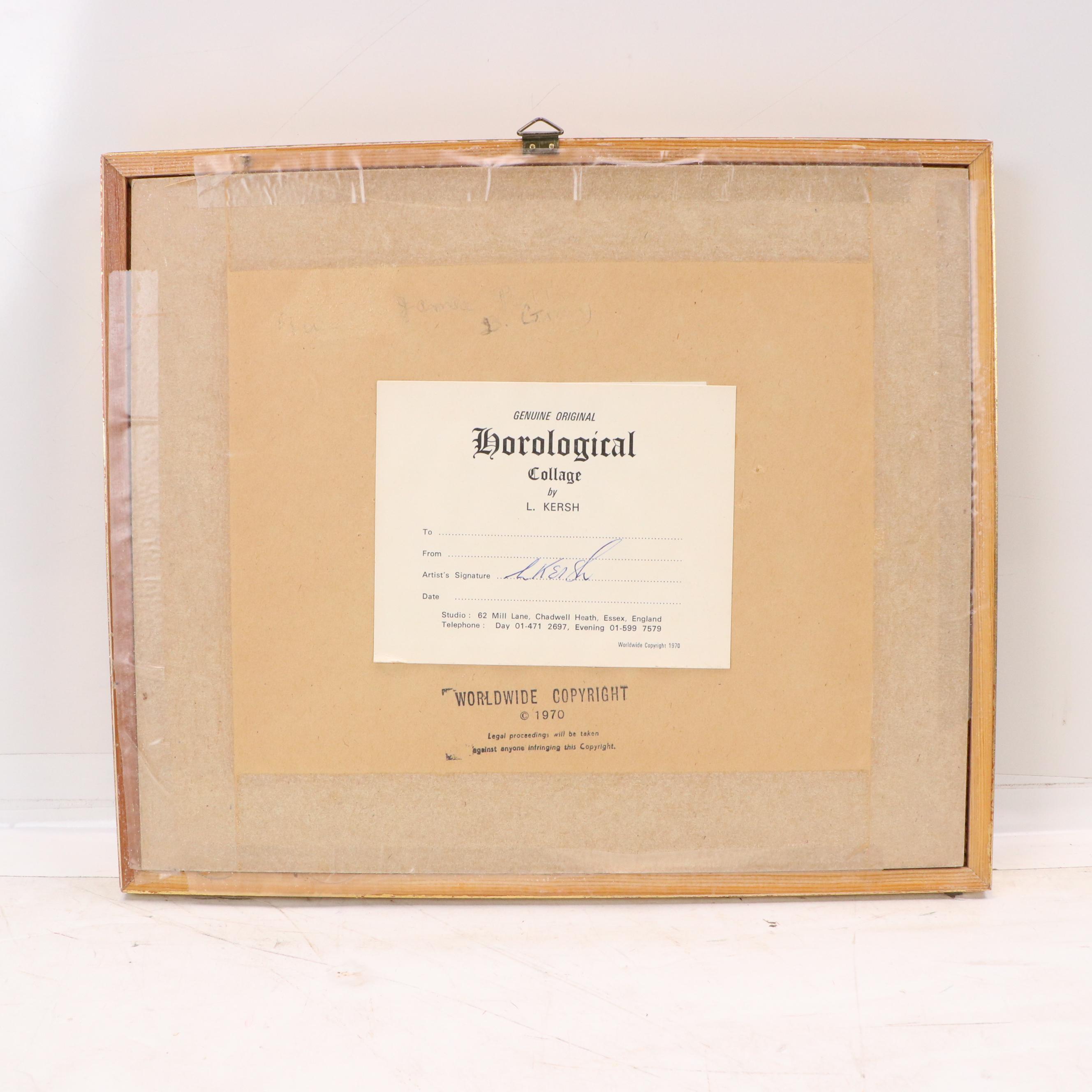 L. Kersh Horological Collages "Royal Coach" and More