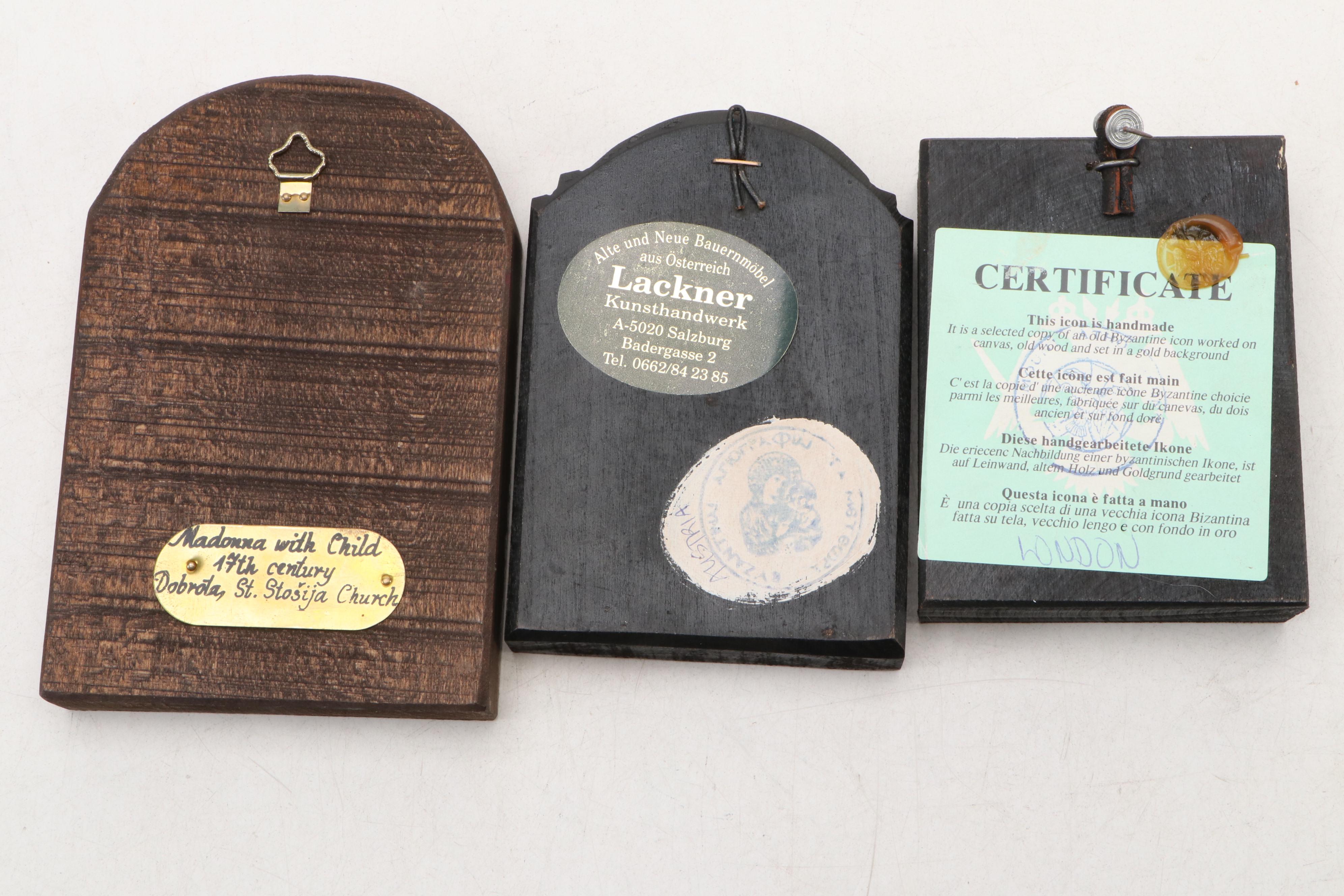 Hungarian Orthodox Church Hand-Painted Otechestvo with More Icons