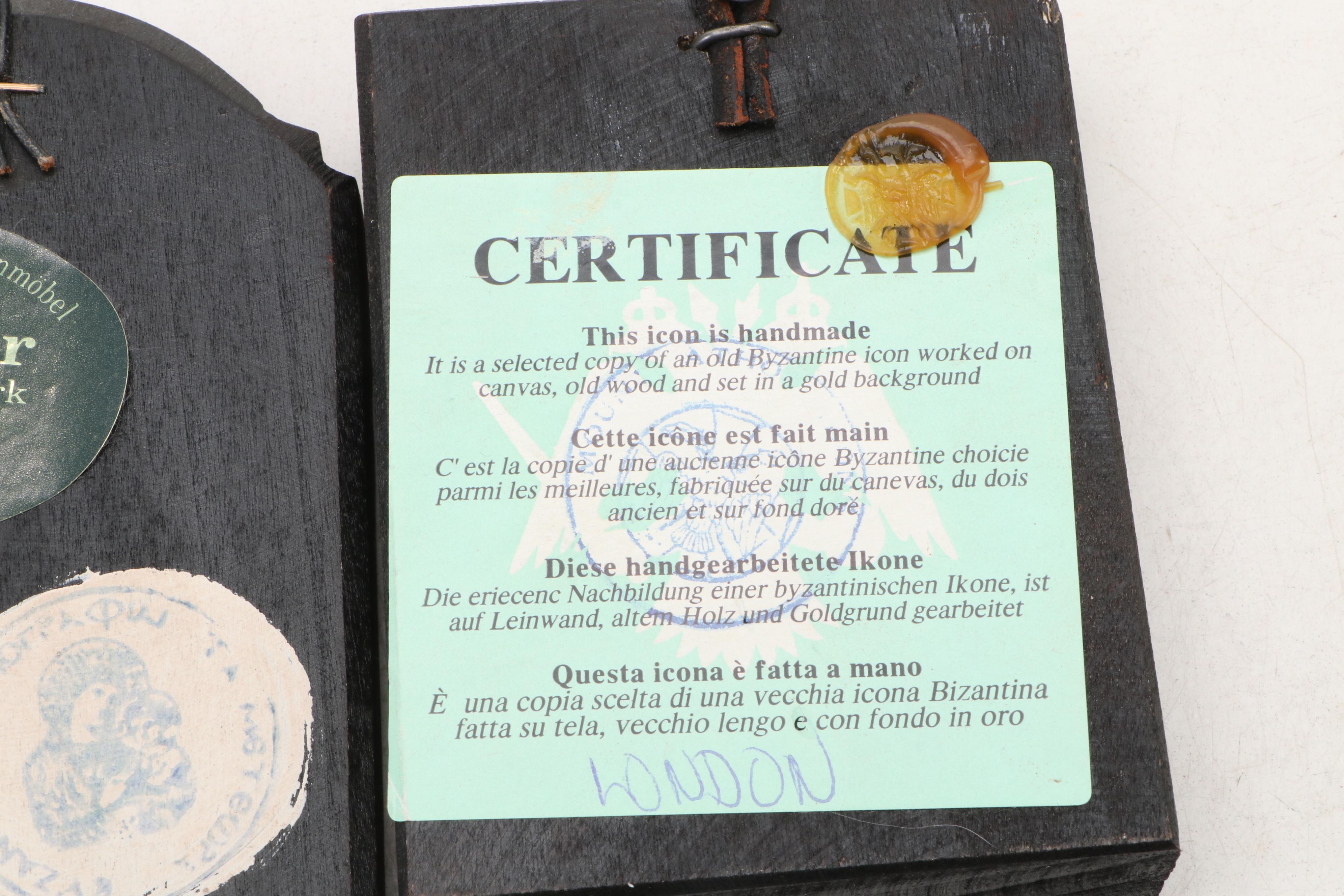 Hungarian Orthodox Church Hand-Painted Otechestvo with More Icons