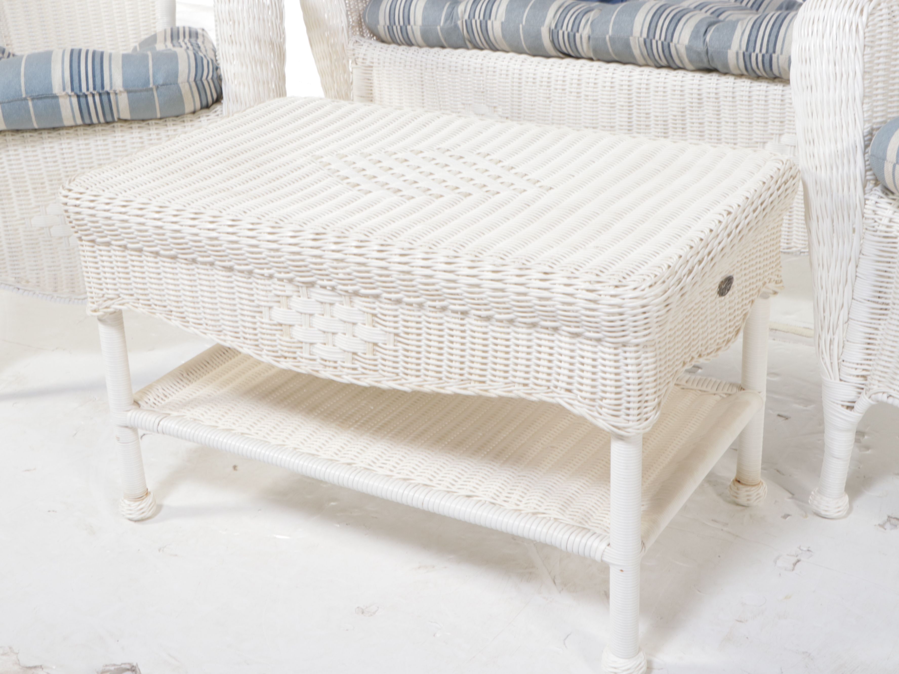 Hampton Bay PE Rattan Four-Piece Patio Lounge Set