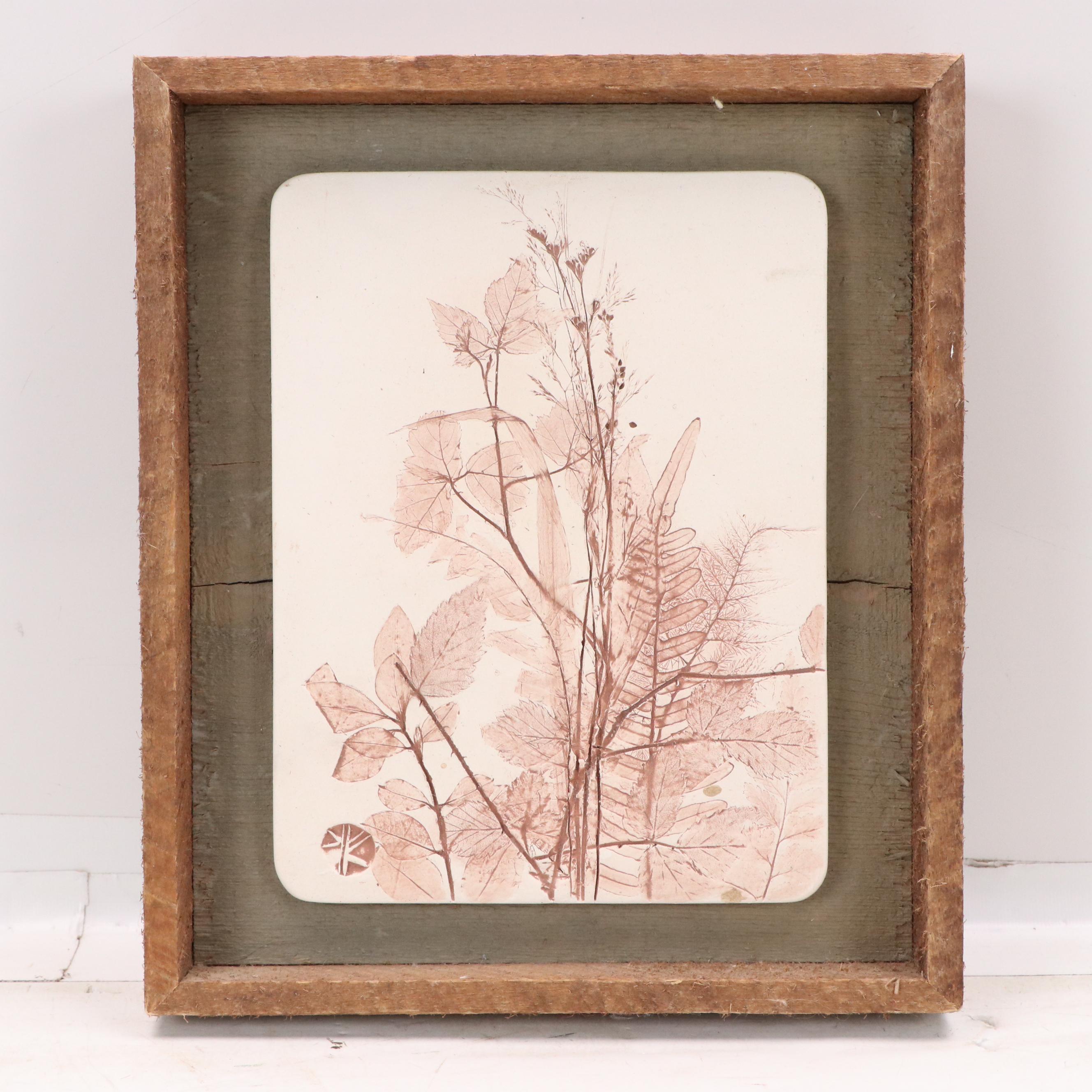 Cricket Relief Print "Wild Flowers," Late 20th Century, and More