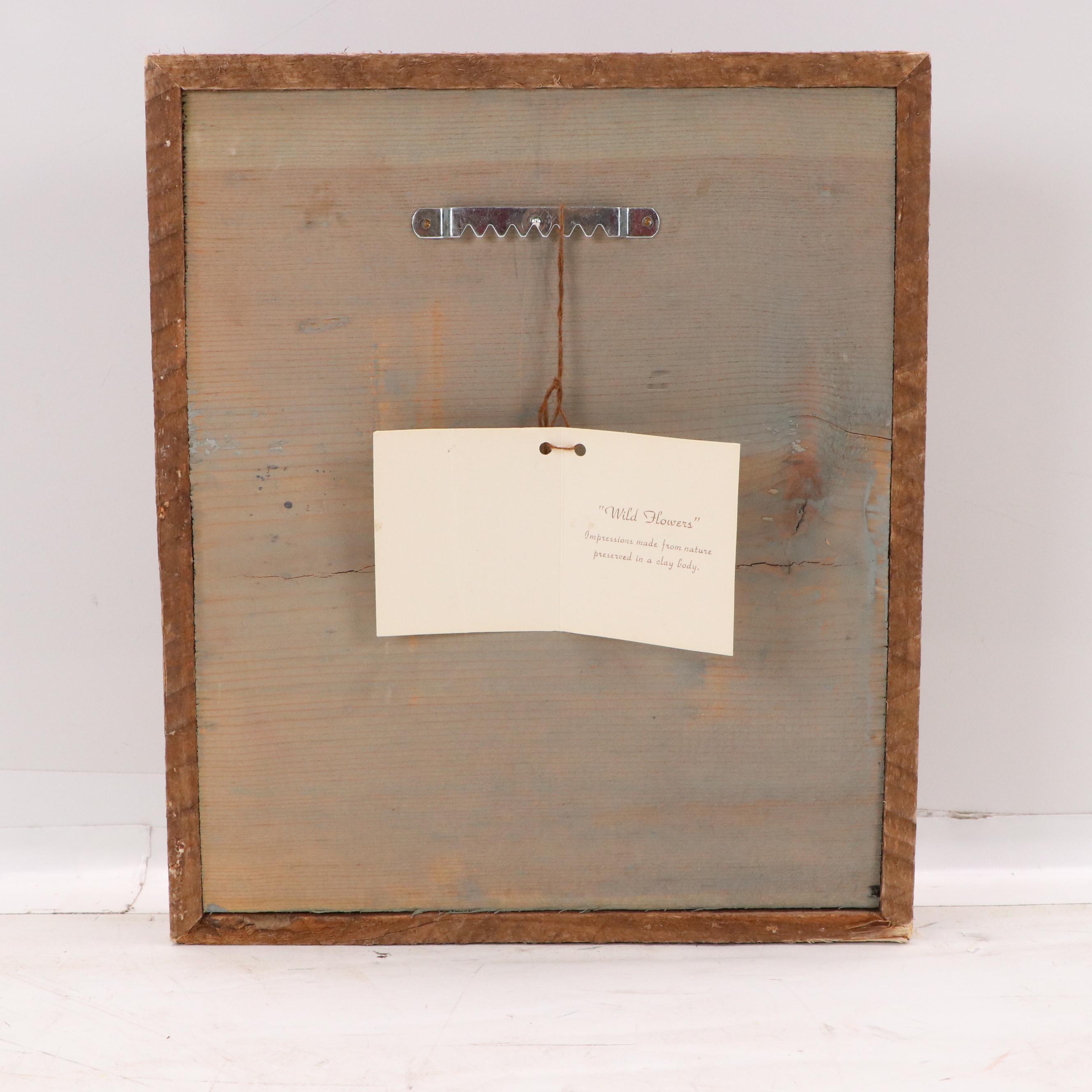 Cricket Relief Print "Wild Flowers," Late 20th Century, and More