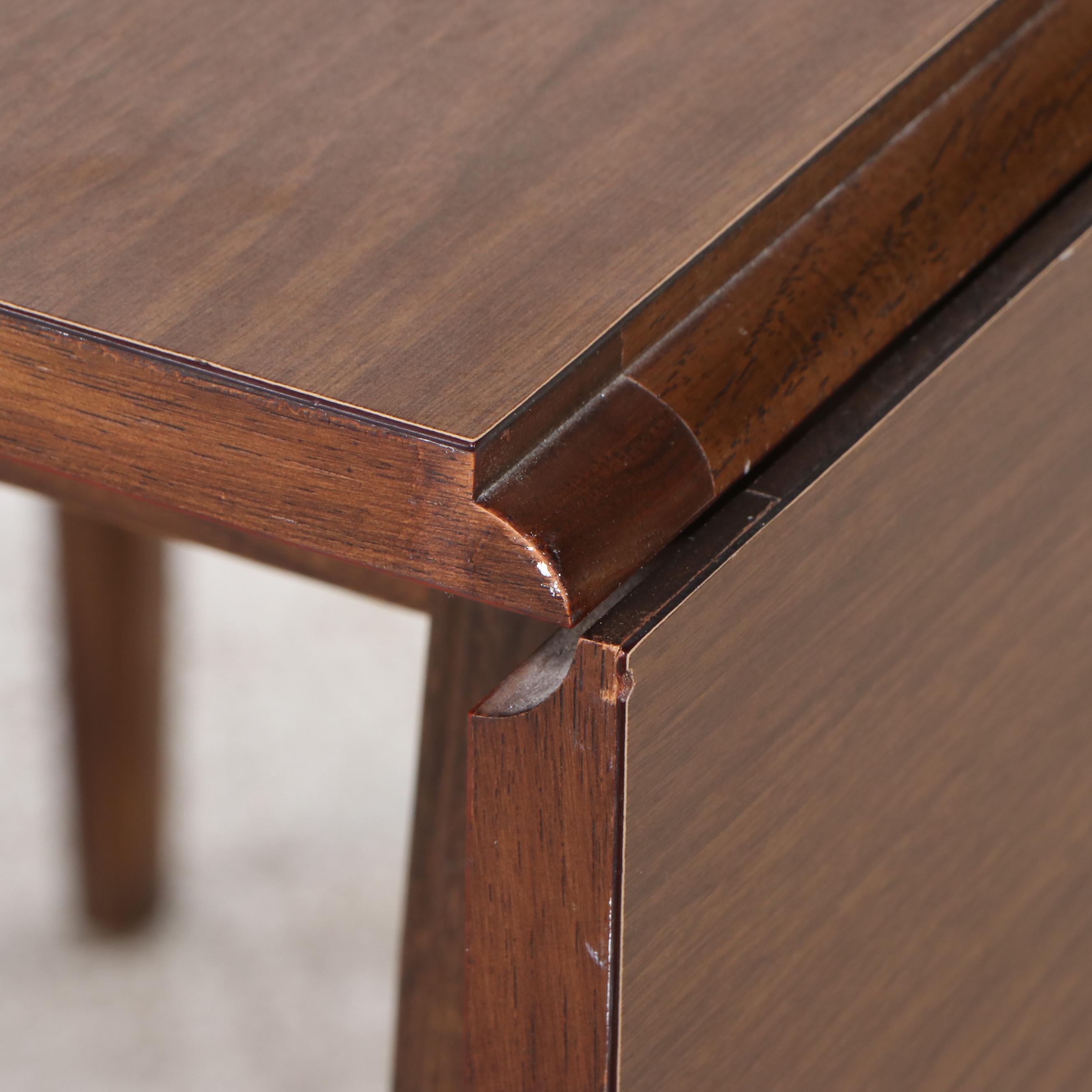 Mid Century Modern Walnut Five-Piece Dining Set, Mid-20th Century