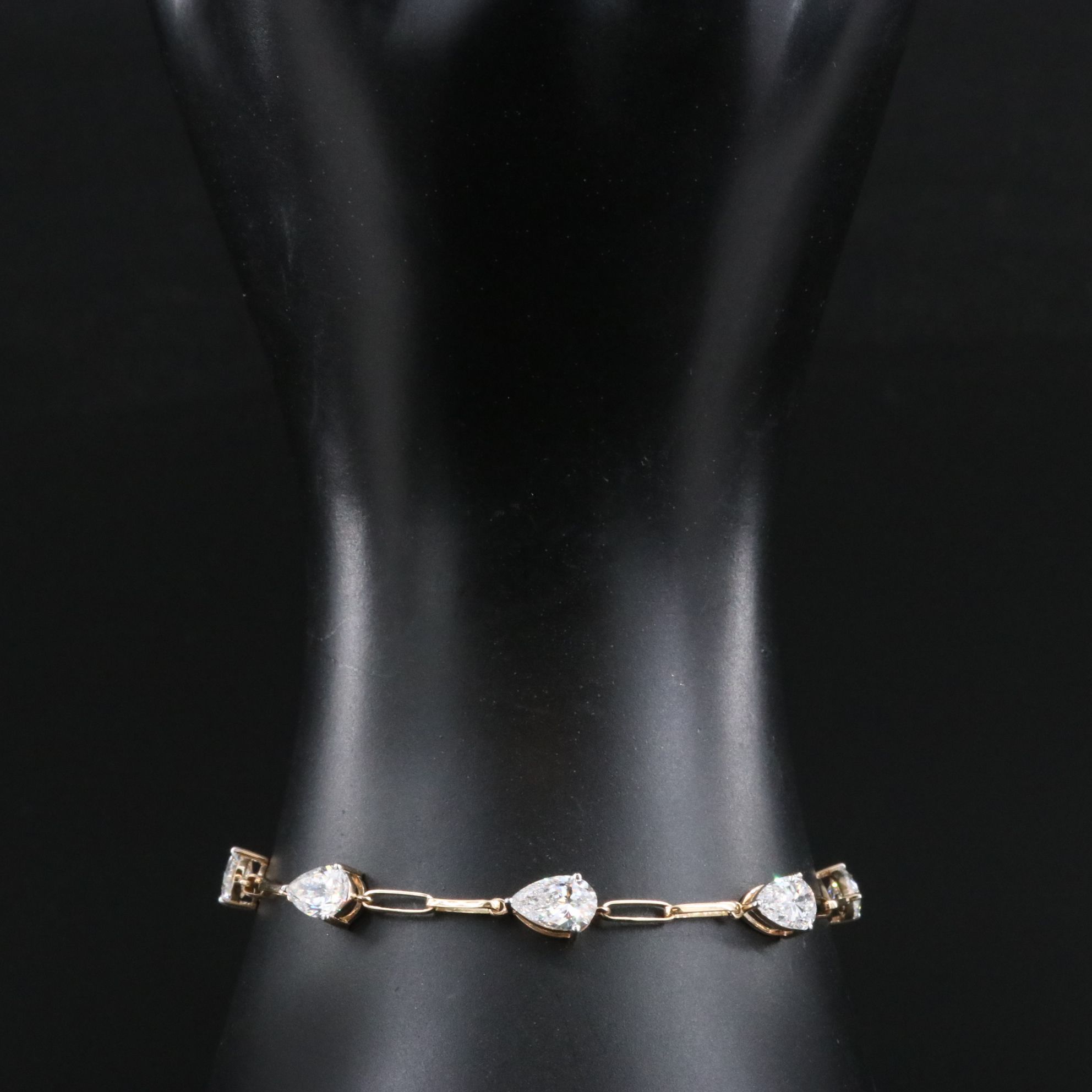 14K 4.42 CTW Lab Grown Diamond Station Bracelet