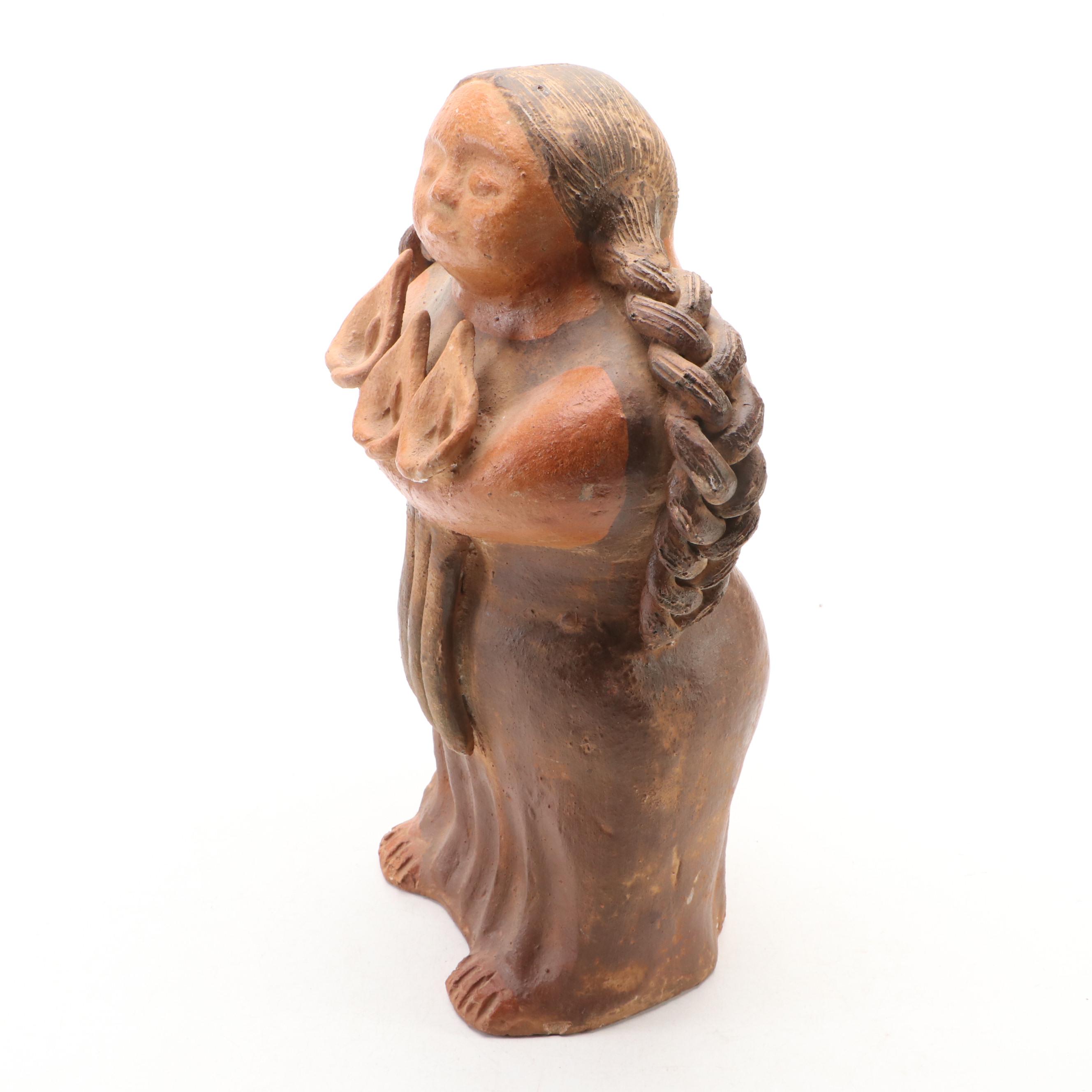 Mexican Style Earthenware Gorda Figurine