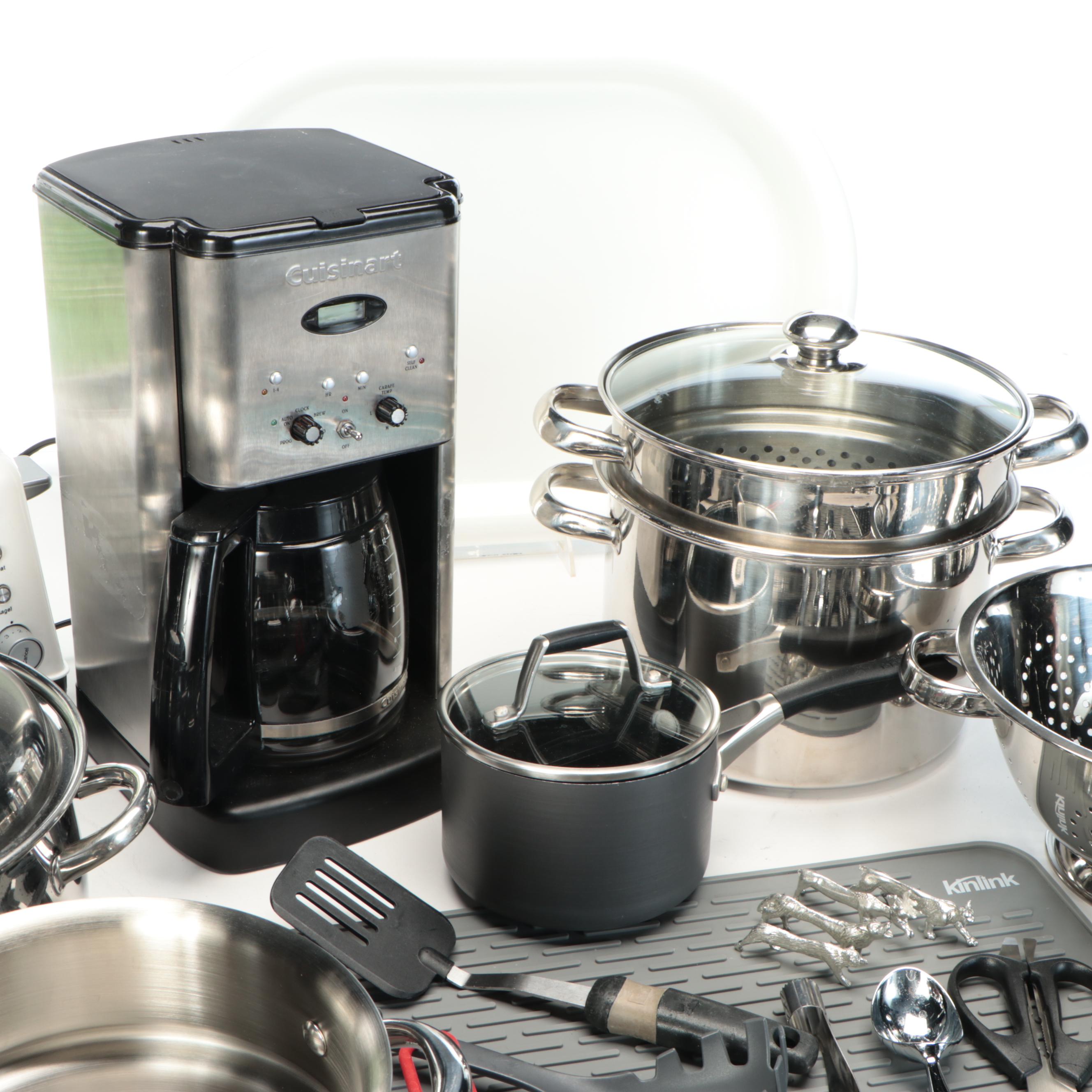Cuisinart Coffee Pot with Other Kitchenware and Appliances