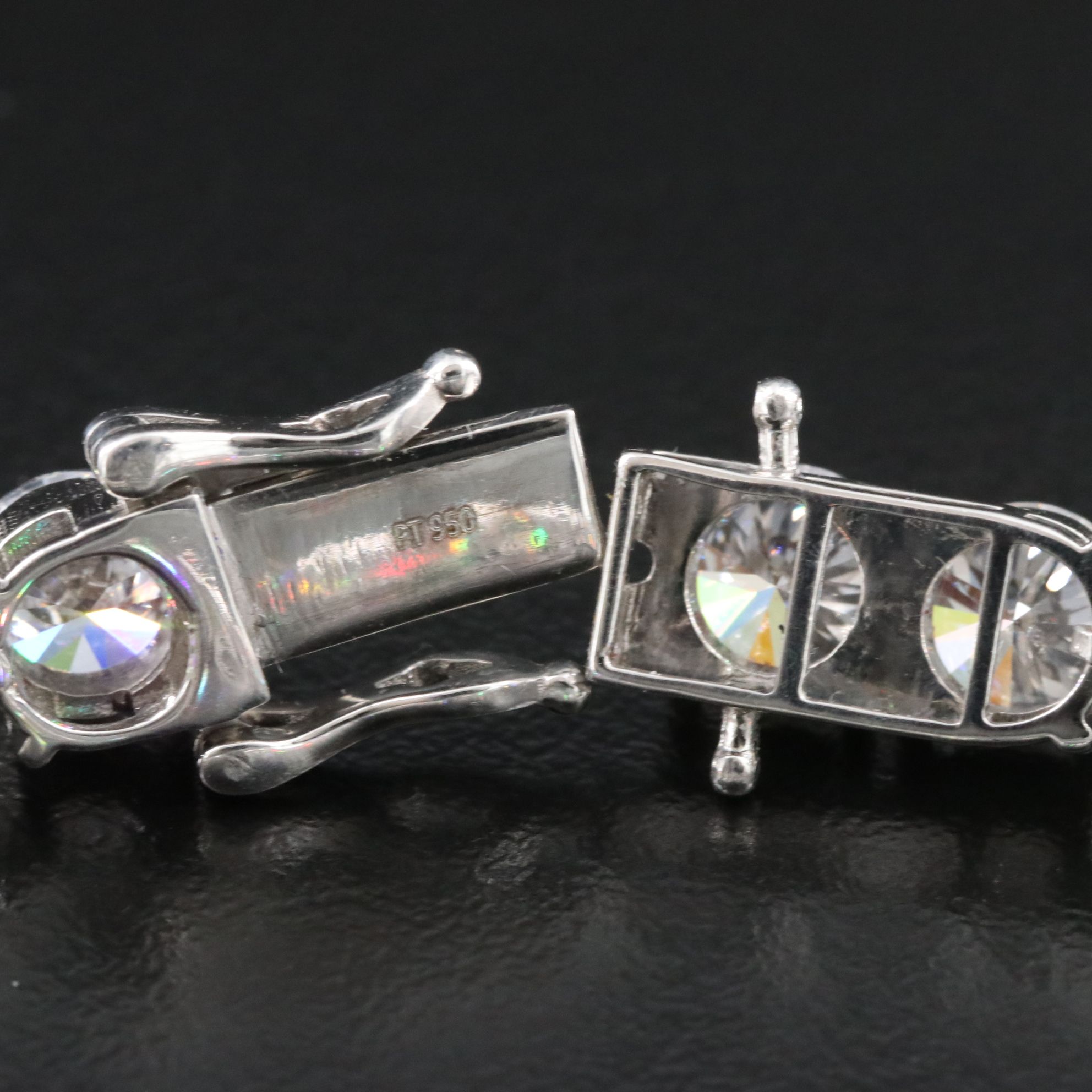 Platinum 21.88 CTW Lab Grown Diamond Line Bracelet