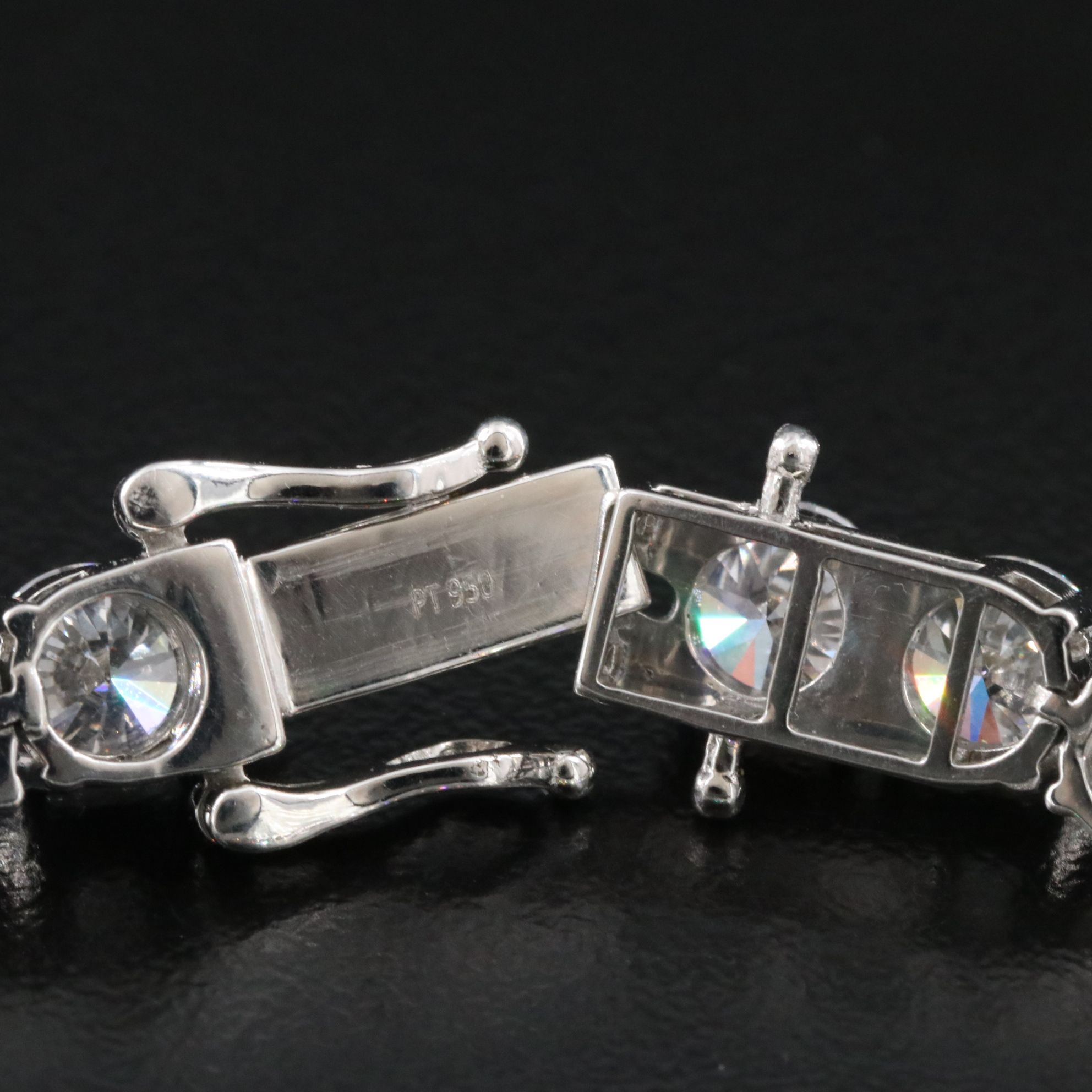 Platinum 16.07 CTW Lab Grown Diamond Line Bracelet