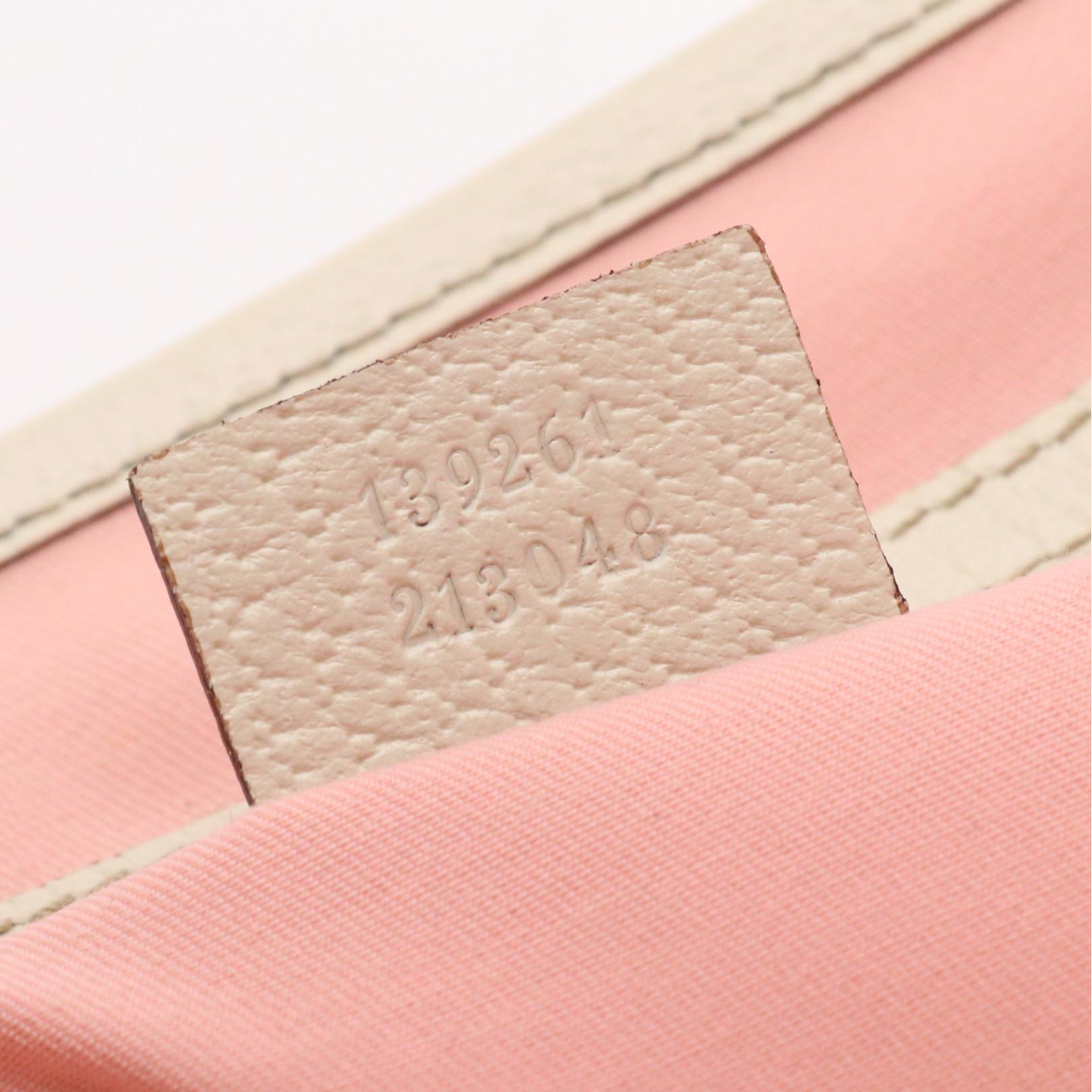 Gucci Small Jolicoeur Tote in Pink GG Canvas, Web Stripes and White Leather Trim