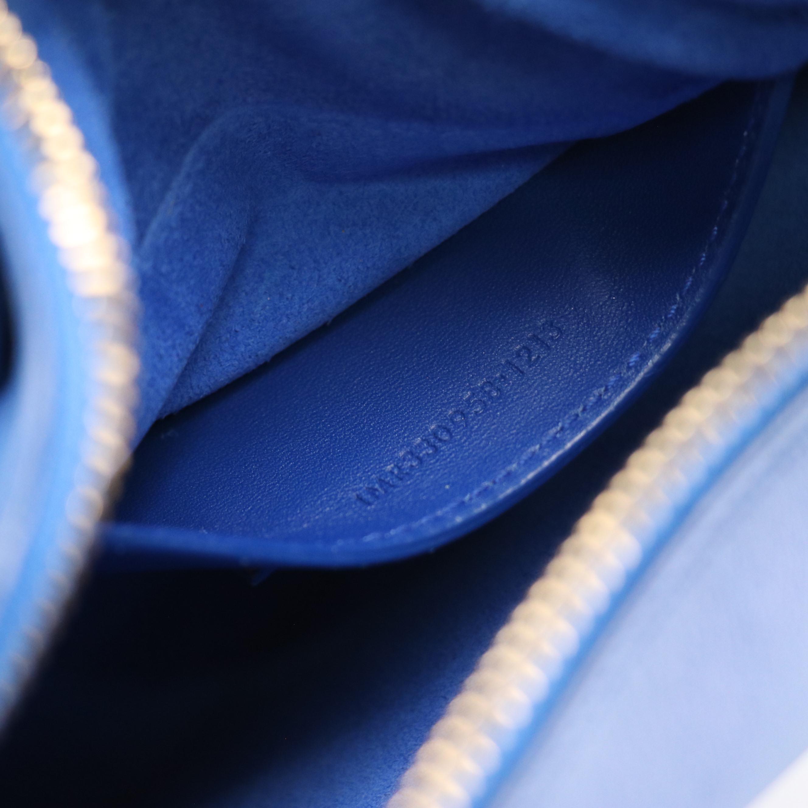 Saint Laurent Two-Way Baby Duffel Bag in Cobalt Blue Calfskin Leather