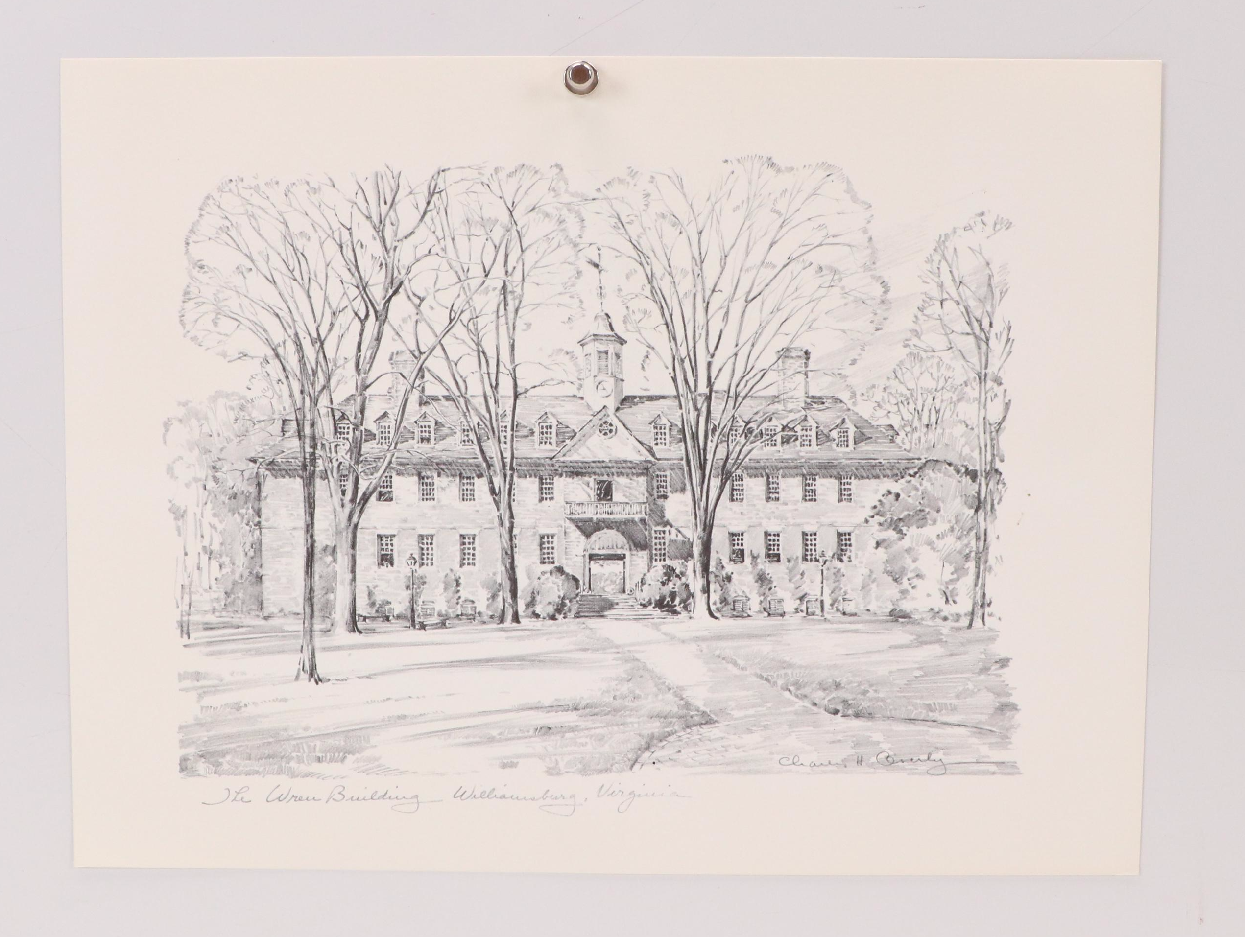 Portfolio After Charles H. Overly "Four Sketches of Colonial Williamsburg"