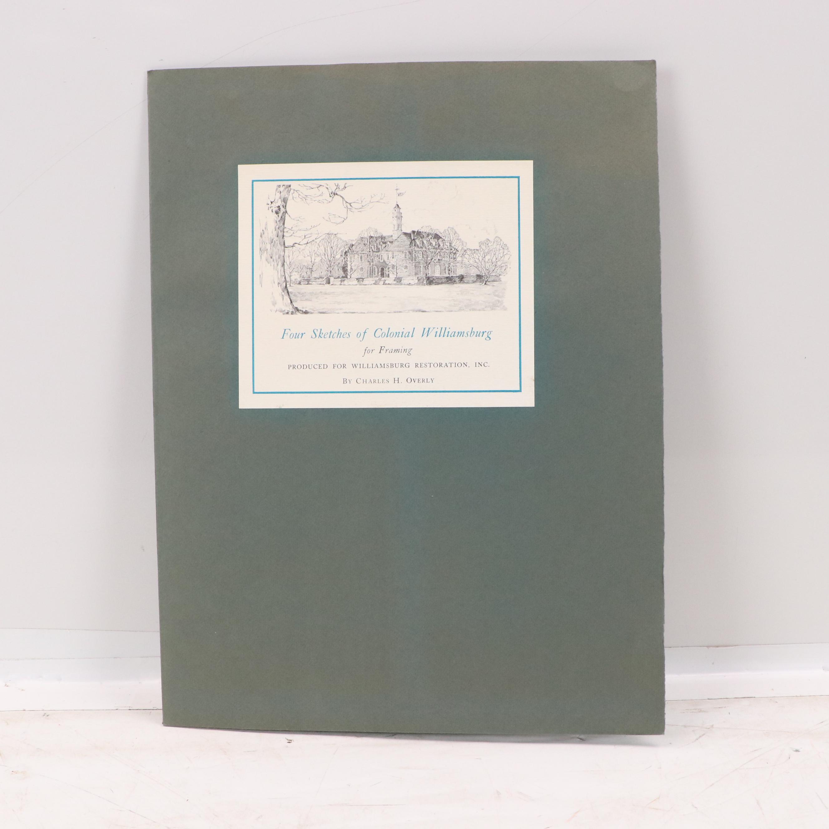 Portfolio After Charles H. Overly "Four Sketches of Colonial Williamsburg"