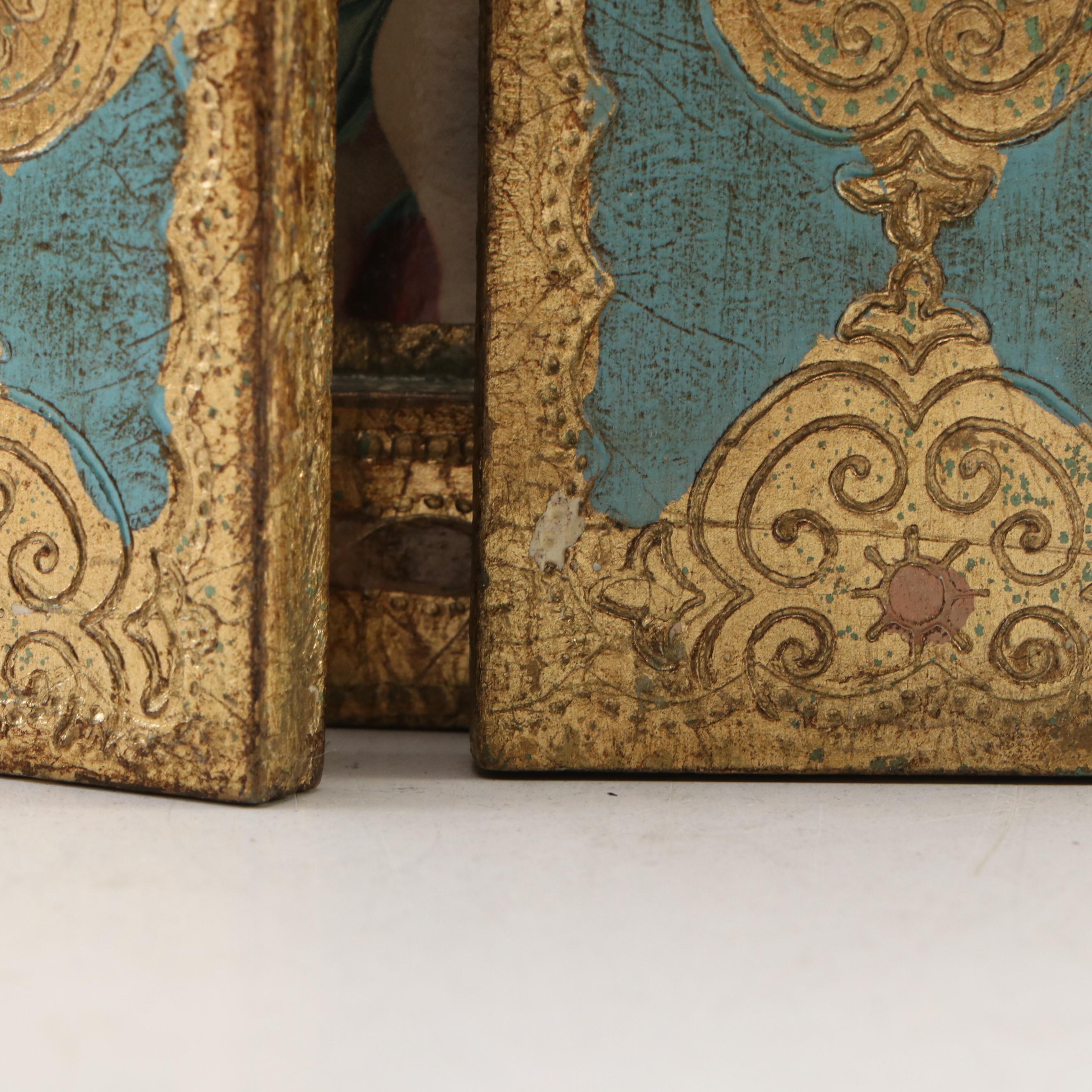 Wood Triptychs of the Madonna and Christ