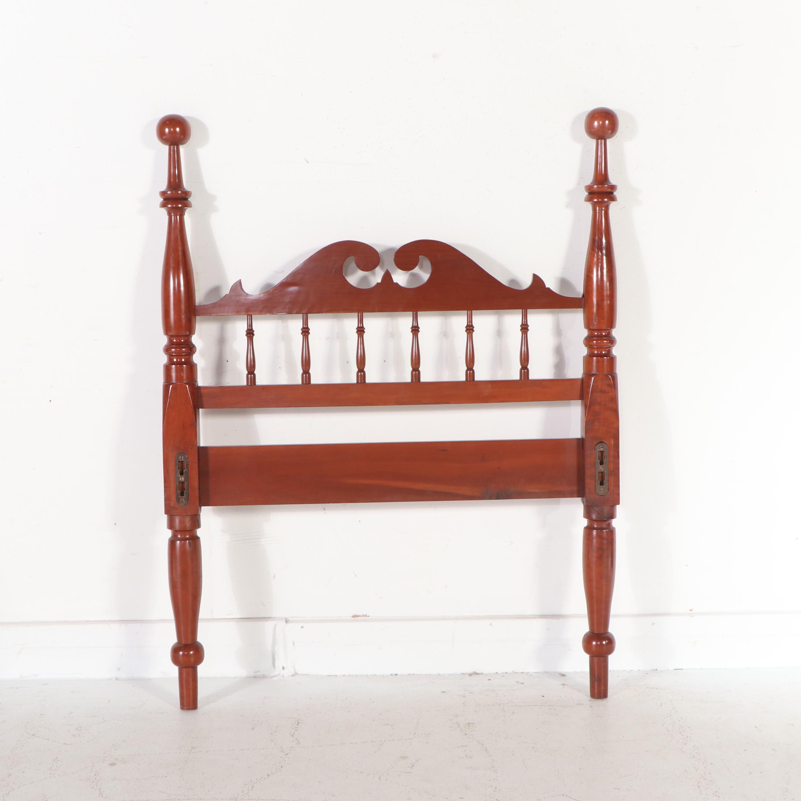 Pair of American Colonial Style Cherry Twin Size Bed Frames
