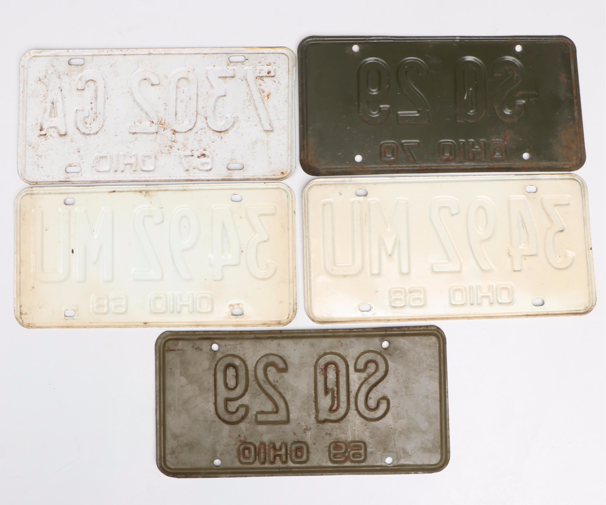 Robeson and More Knives, Whitman's Metal Chocolate Tin, and Ohio License Plates