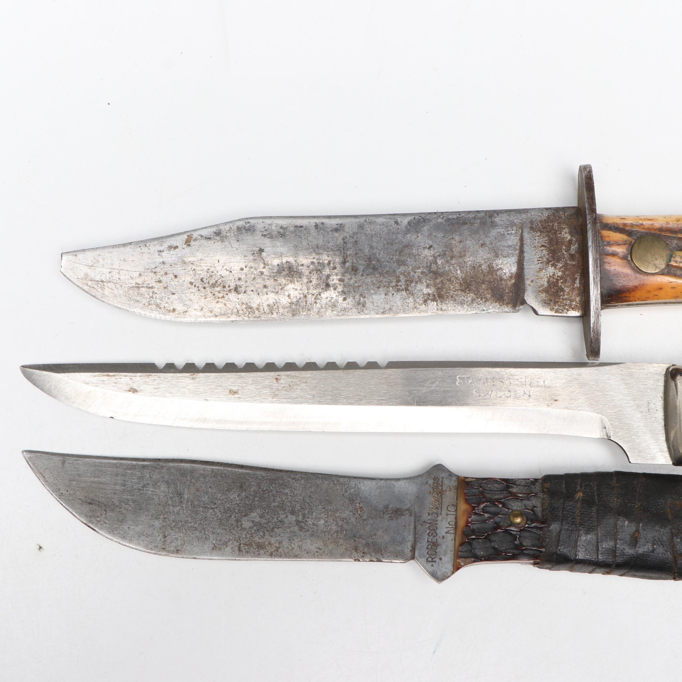 Robeson and More Knives, Whitman's Metal Chocolate Tin, and Ohio License Plates