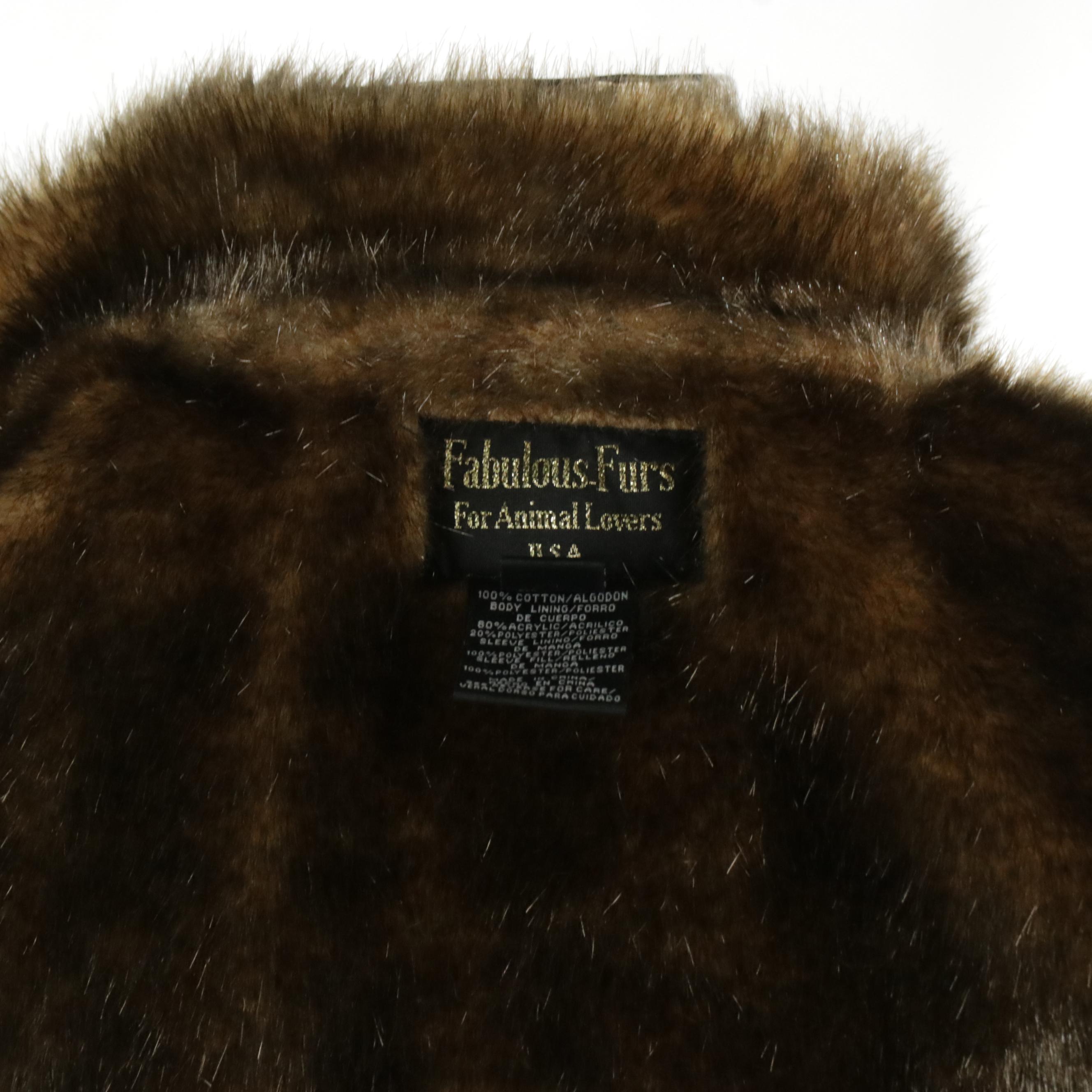 Fabulous Furs for Animal Lovers Denim Jacket with Faux Fur Lining