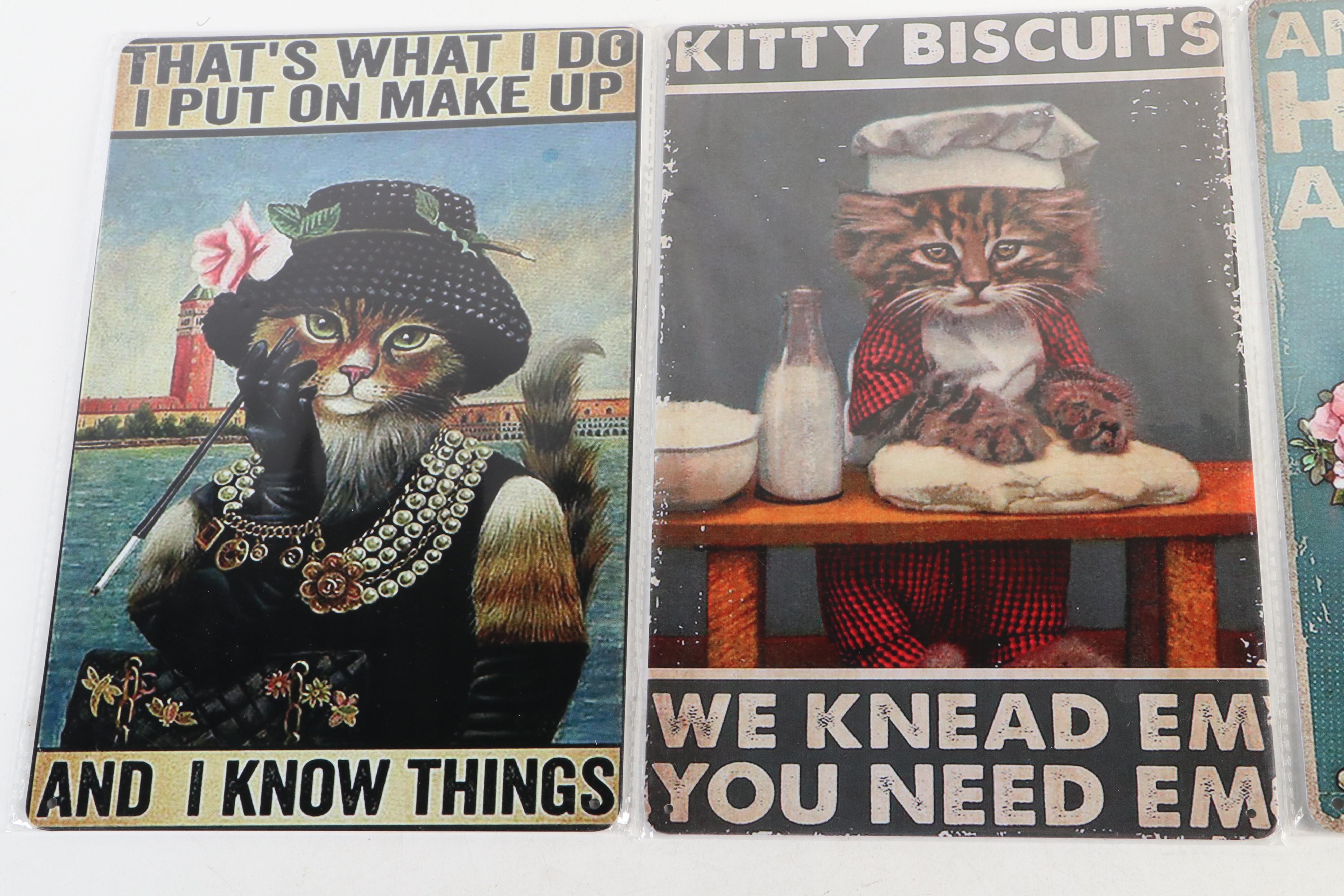 Novelty Cat Sign Collection