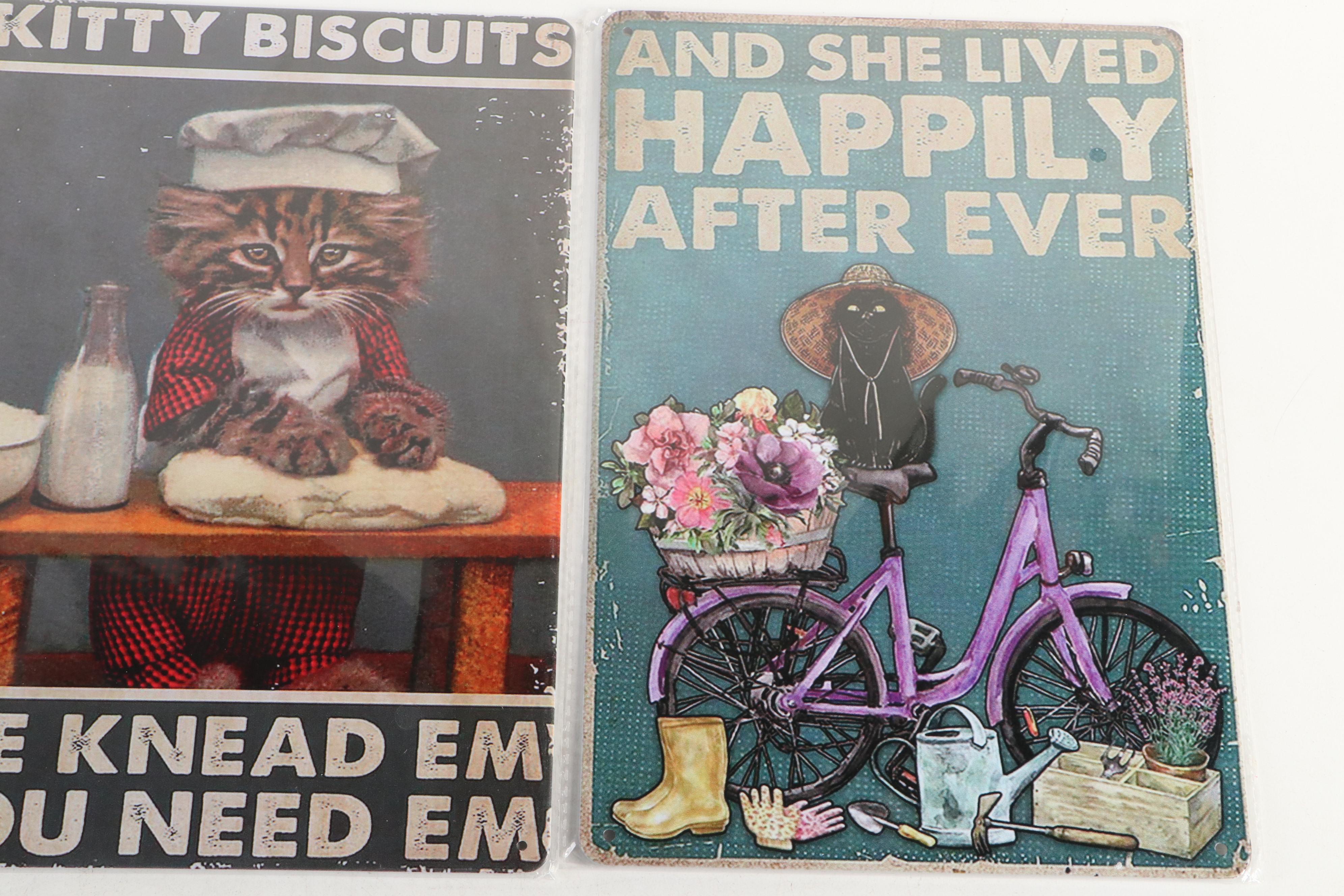 Novelty Cat Sign Collection