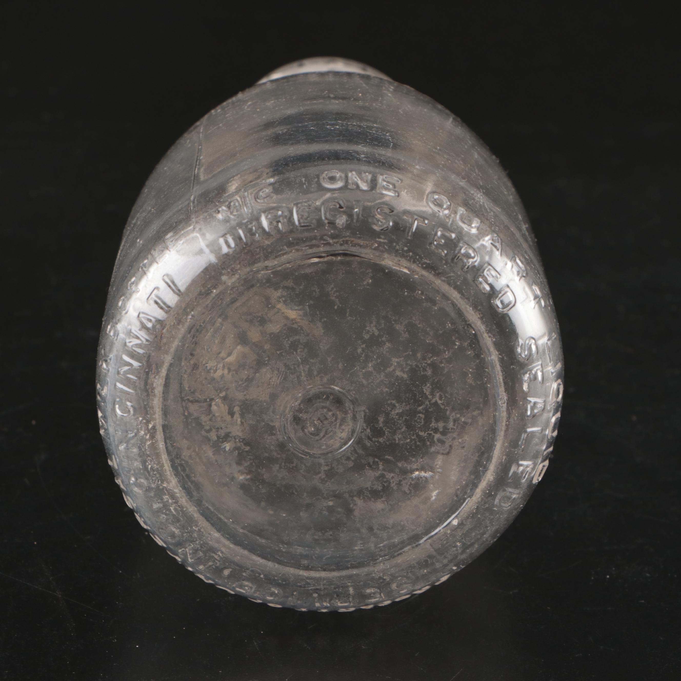 Foremost Dairies Inc. Metal Milk Jug with Other Glass Bottle and Metal Figure