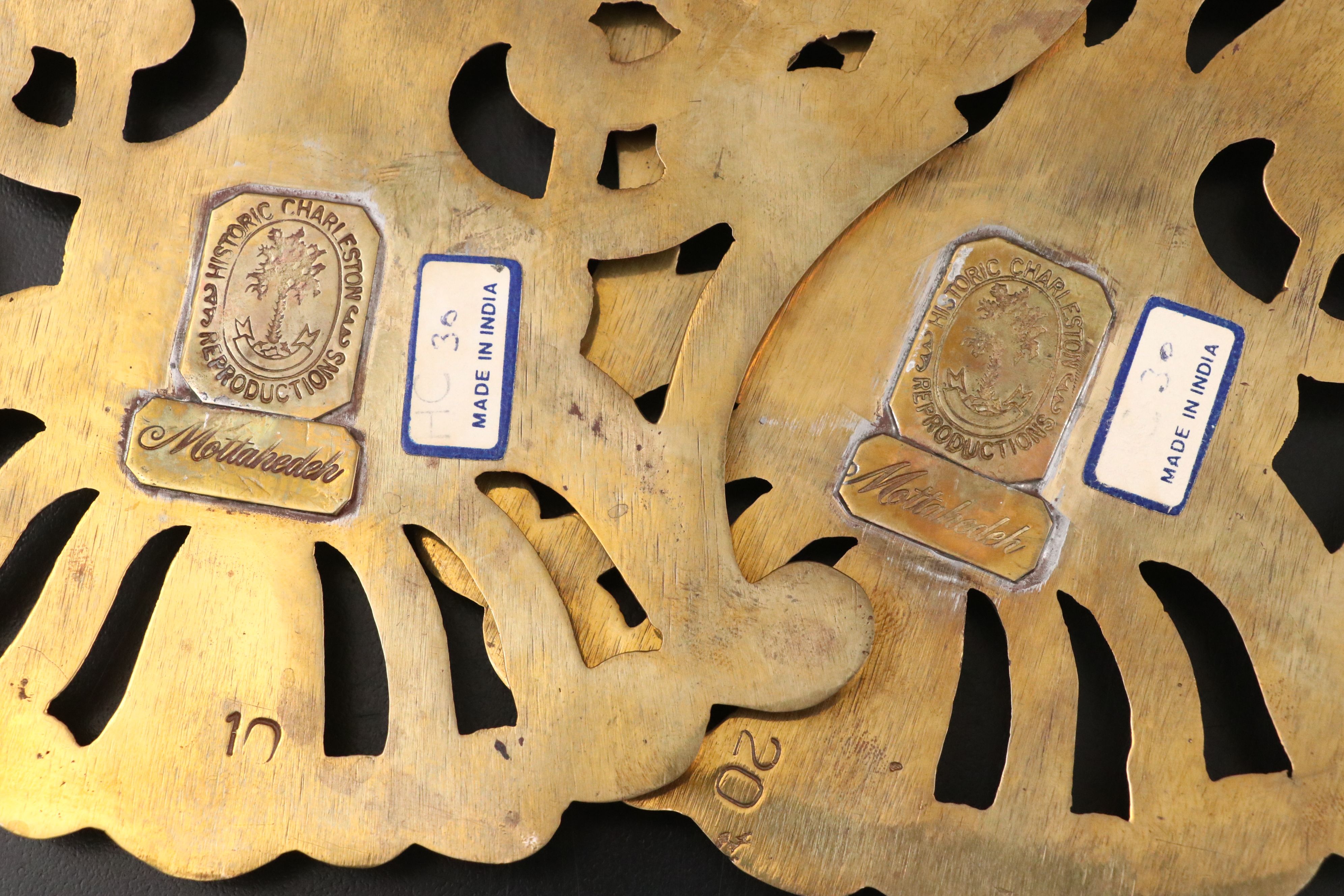 Mottahedeh Charleston Reproductions with Other Brass Sconces and Décor