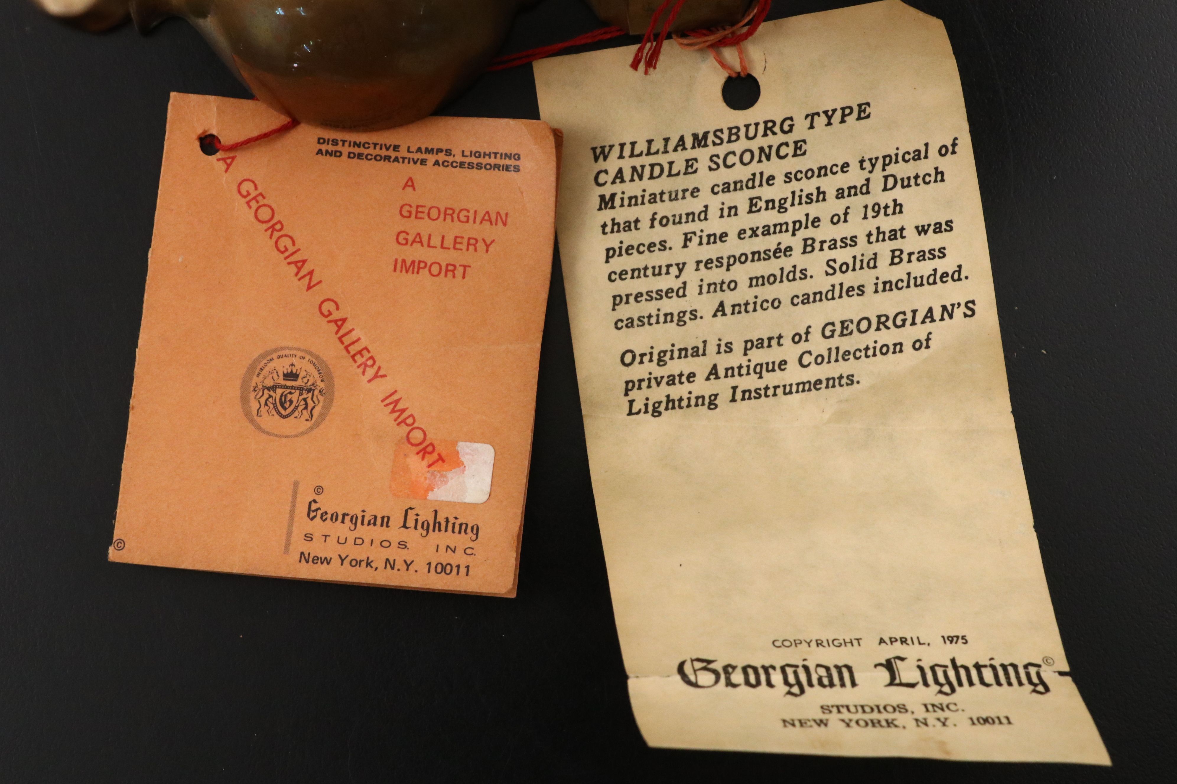 Mottahedeh Charleston Reproductions with Other Brass Sconces and Décor