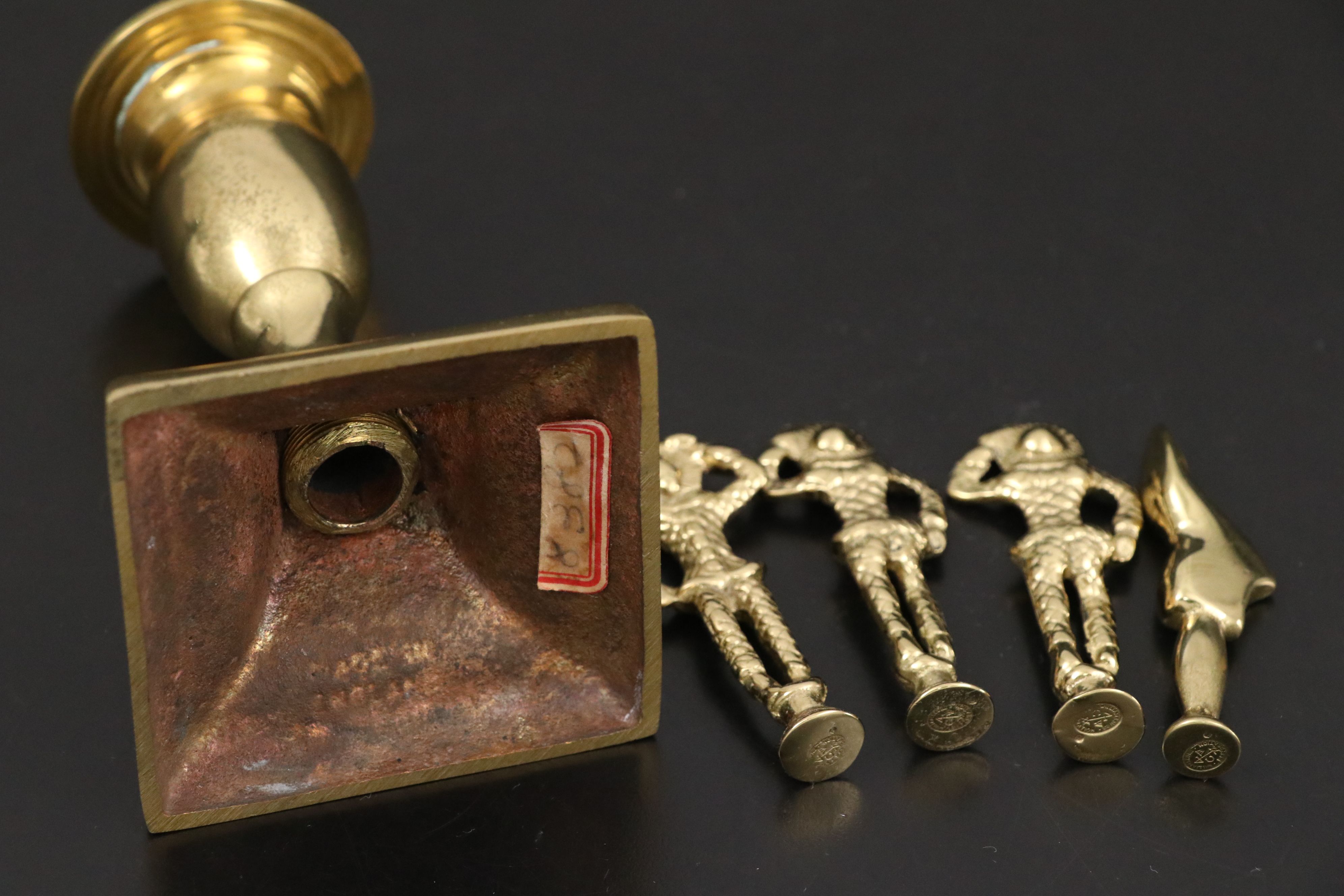 Mottahedeh Charleston Reproductions with Other Brass Sconces and Décor