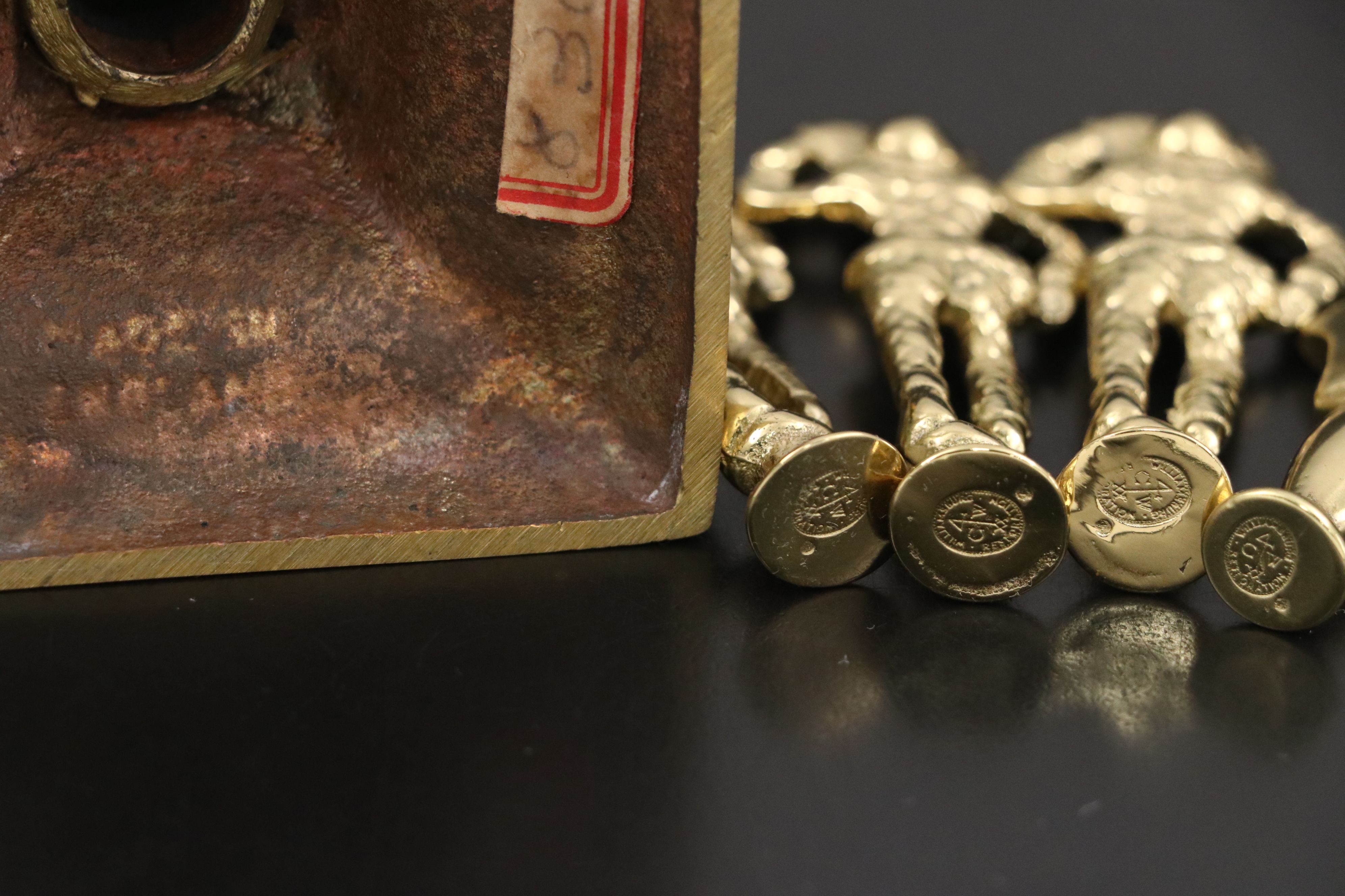 Mottahedeh Charleston Reproductions with Other Brass Sconces and Décor