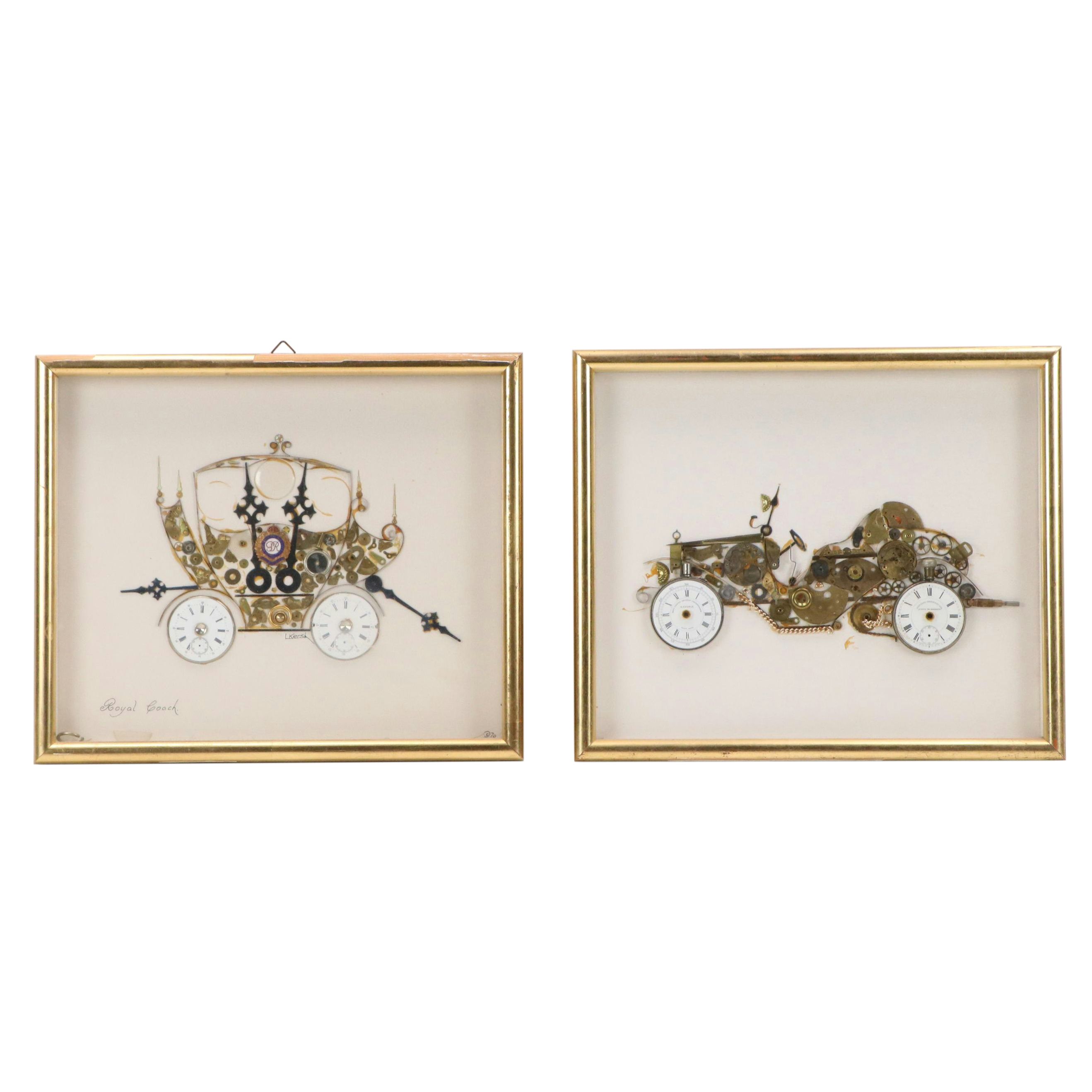 L. Kersh Horological Collages "Royal Coach" and More