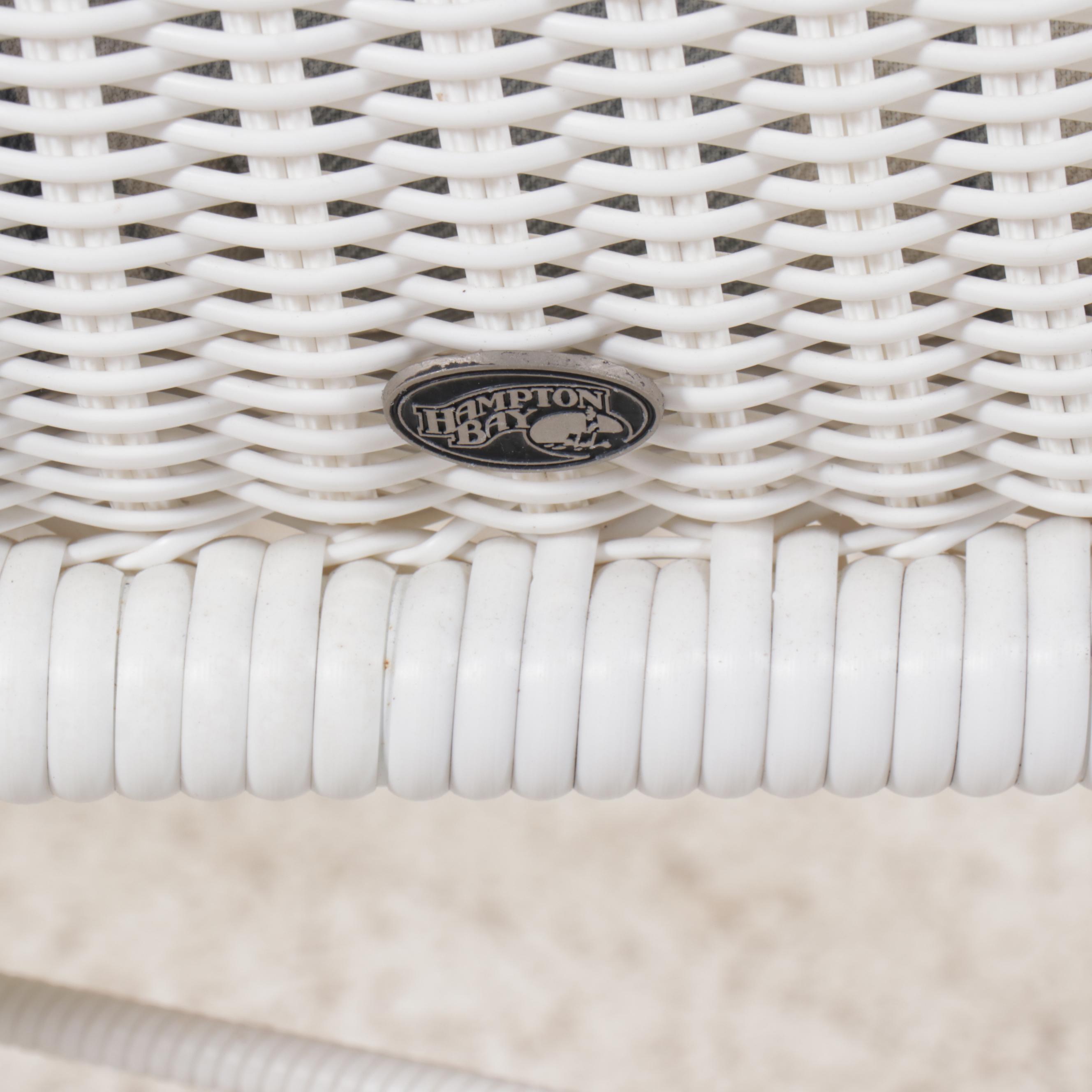 Hampton Bay PE Rattan Four-Piece Patio Lounge Set