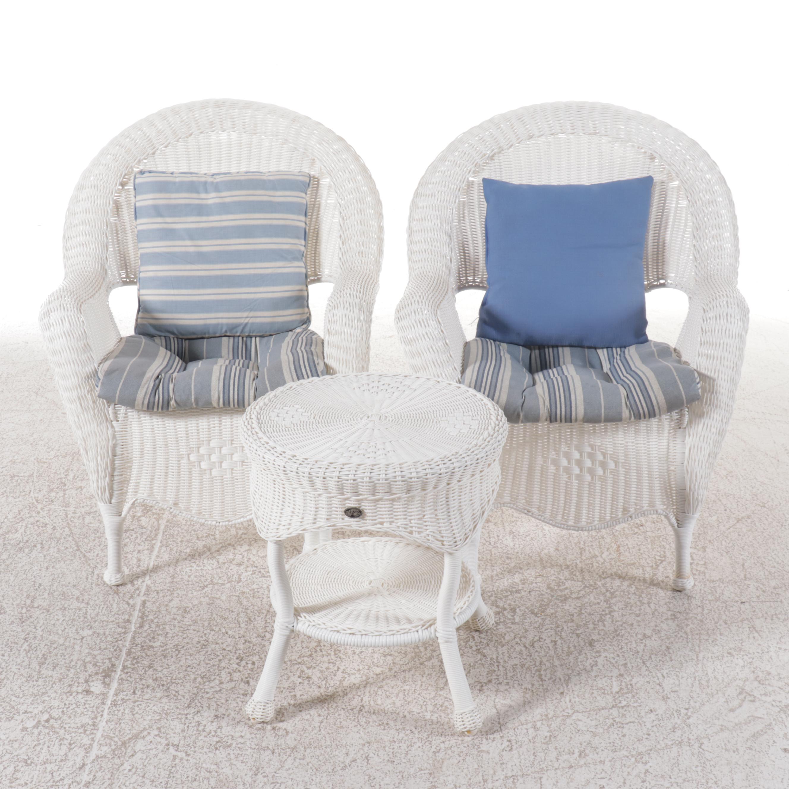 Hampton Bay PE Rattan Four-Piece Patio Lounge Set