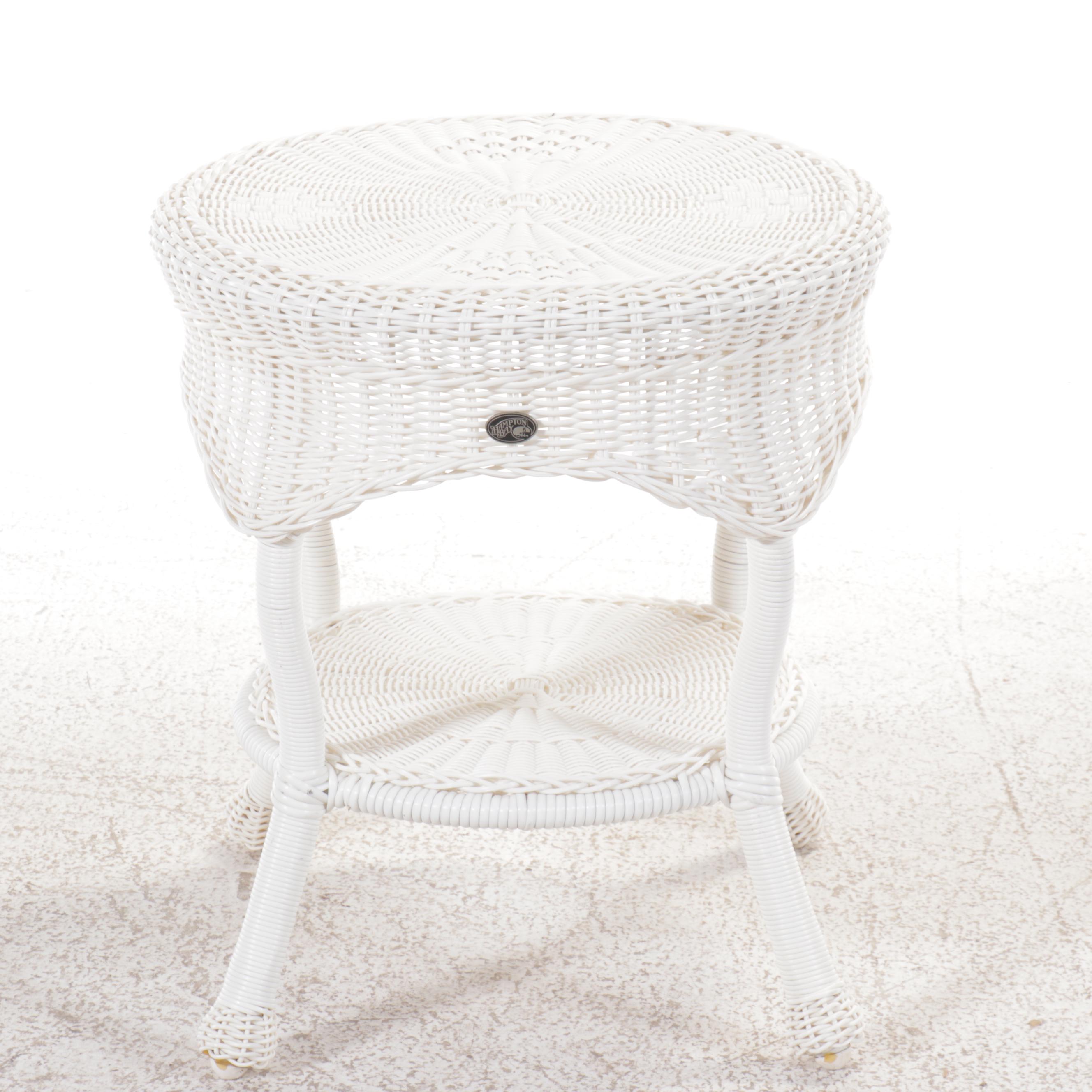 Hampton Bay PE Rattan Four-Piece Patio Lounge Set