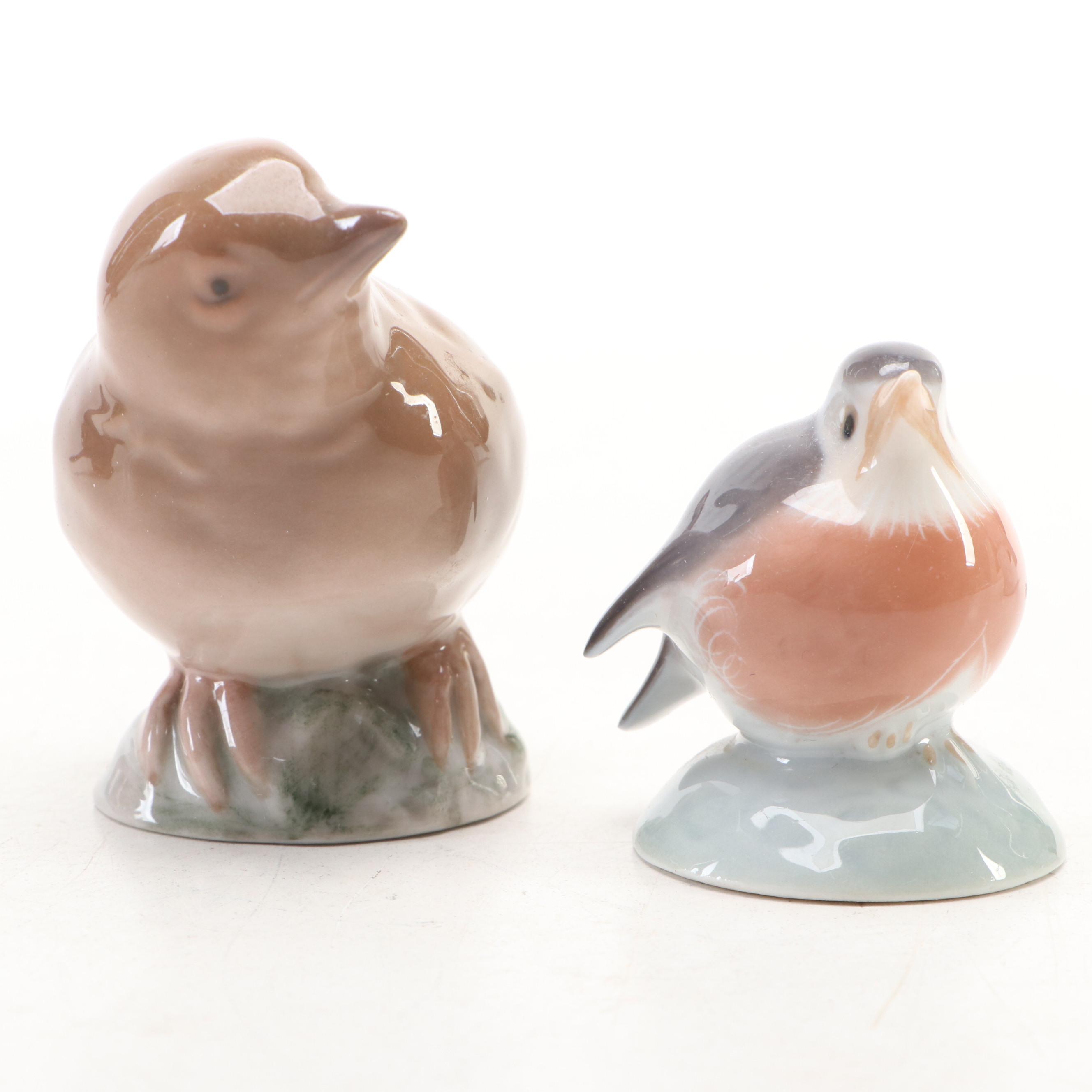 Bing & Grøndahl and Royal Copenhagen Porcelain Birds
