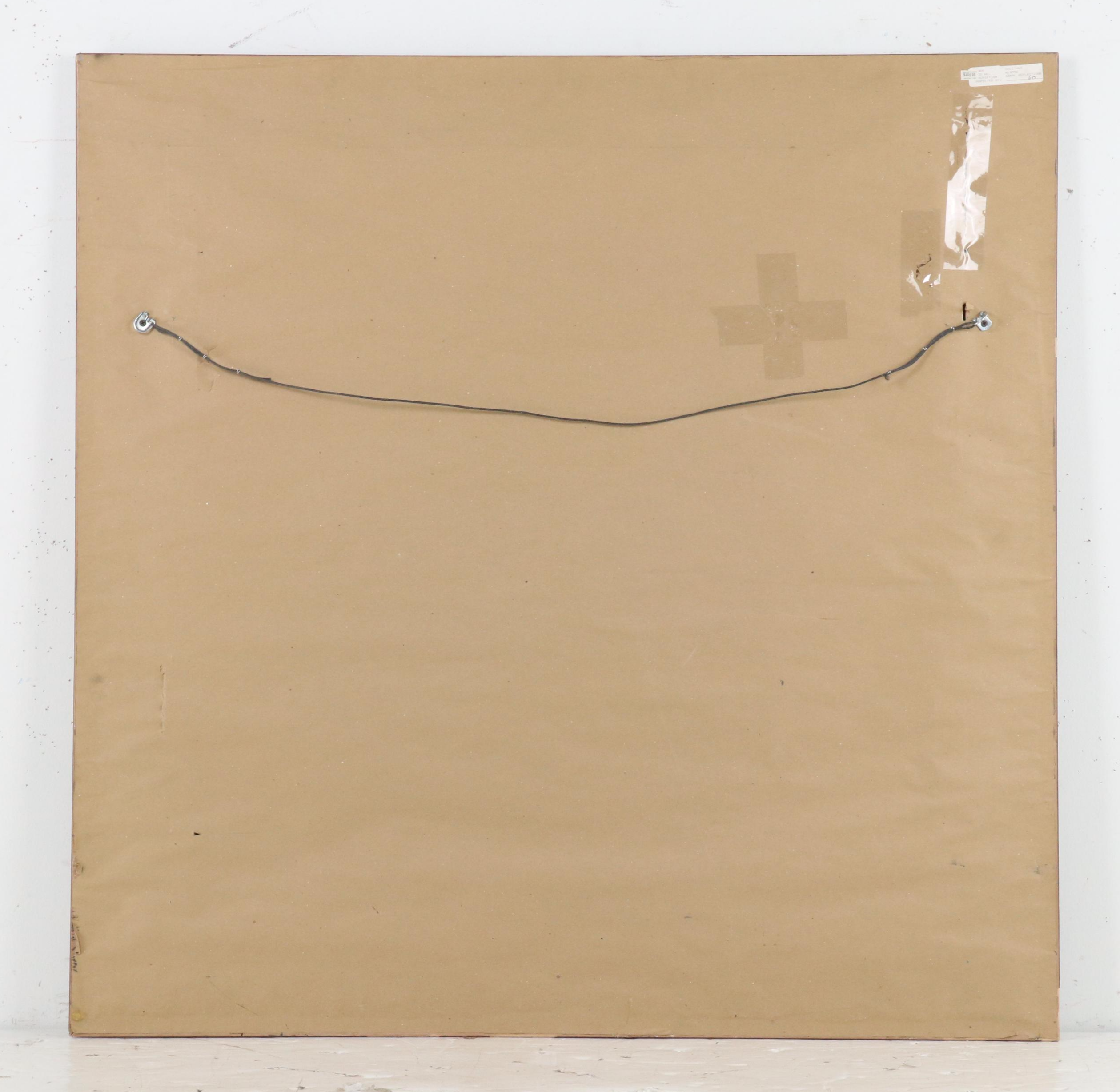 Embellished Offset Lithograph "Canal Reflections"