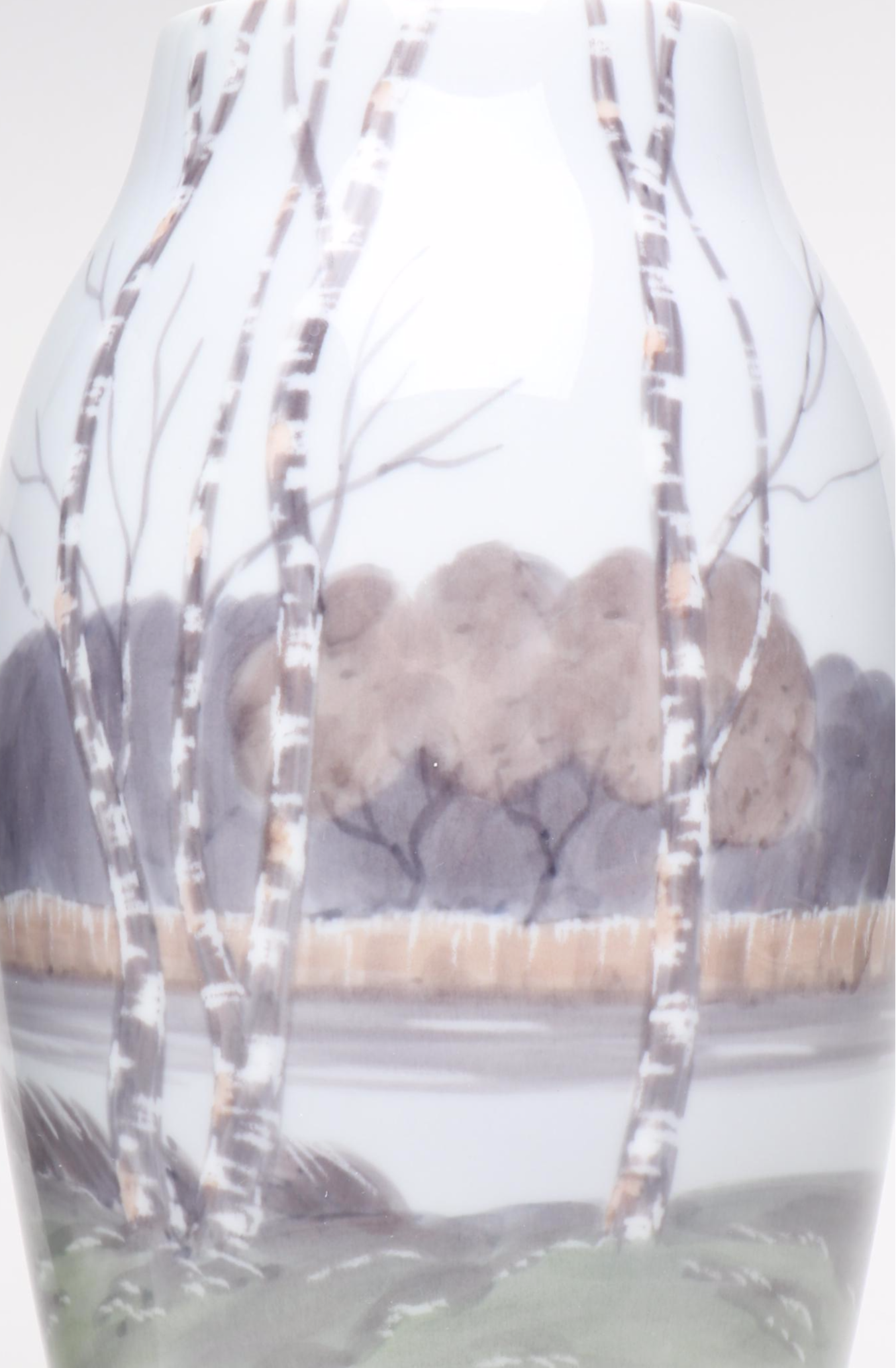 Bing & Grøndahl Porcelain Scenery Vases