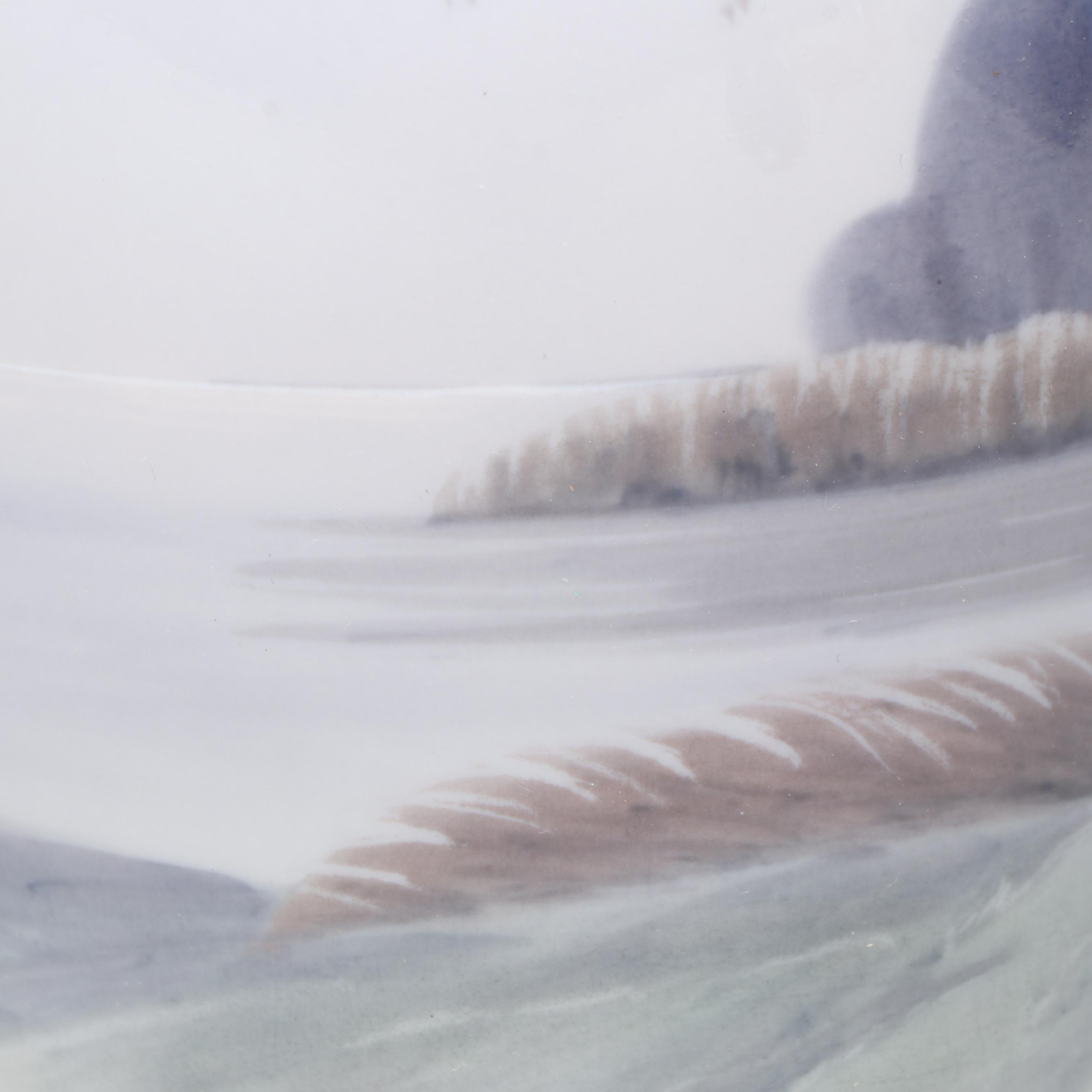 Bing & Grøndahl Porcelain Scenery Vases