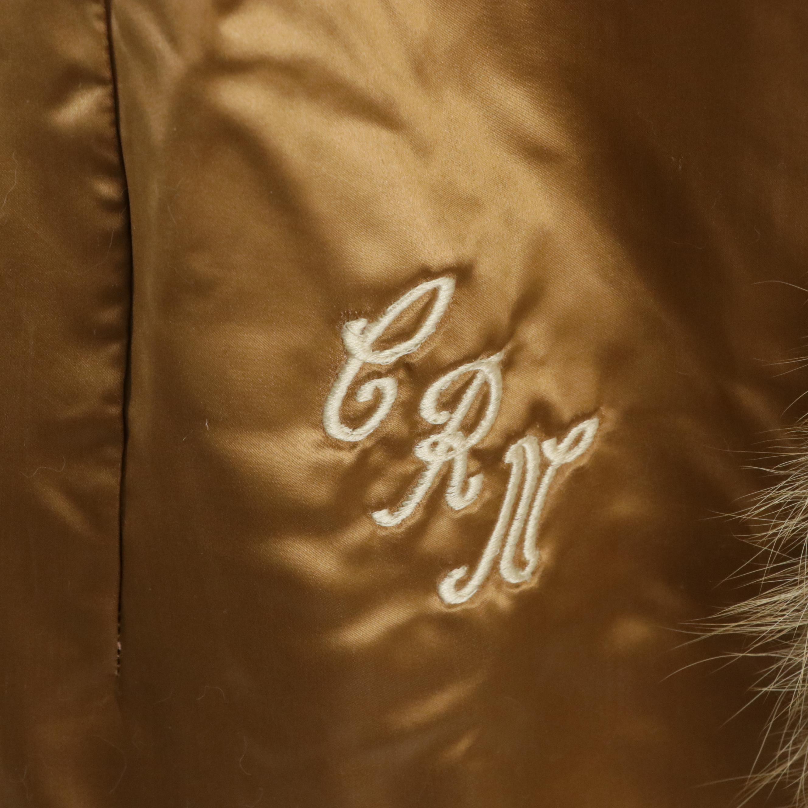 Marten Fur Coat with Tanuki Fur Tuxedo Collar