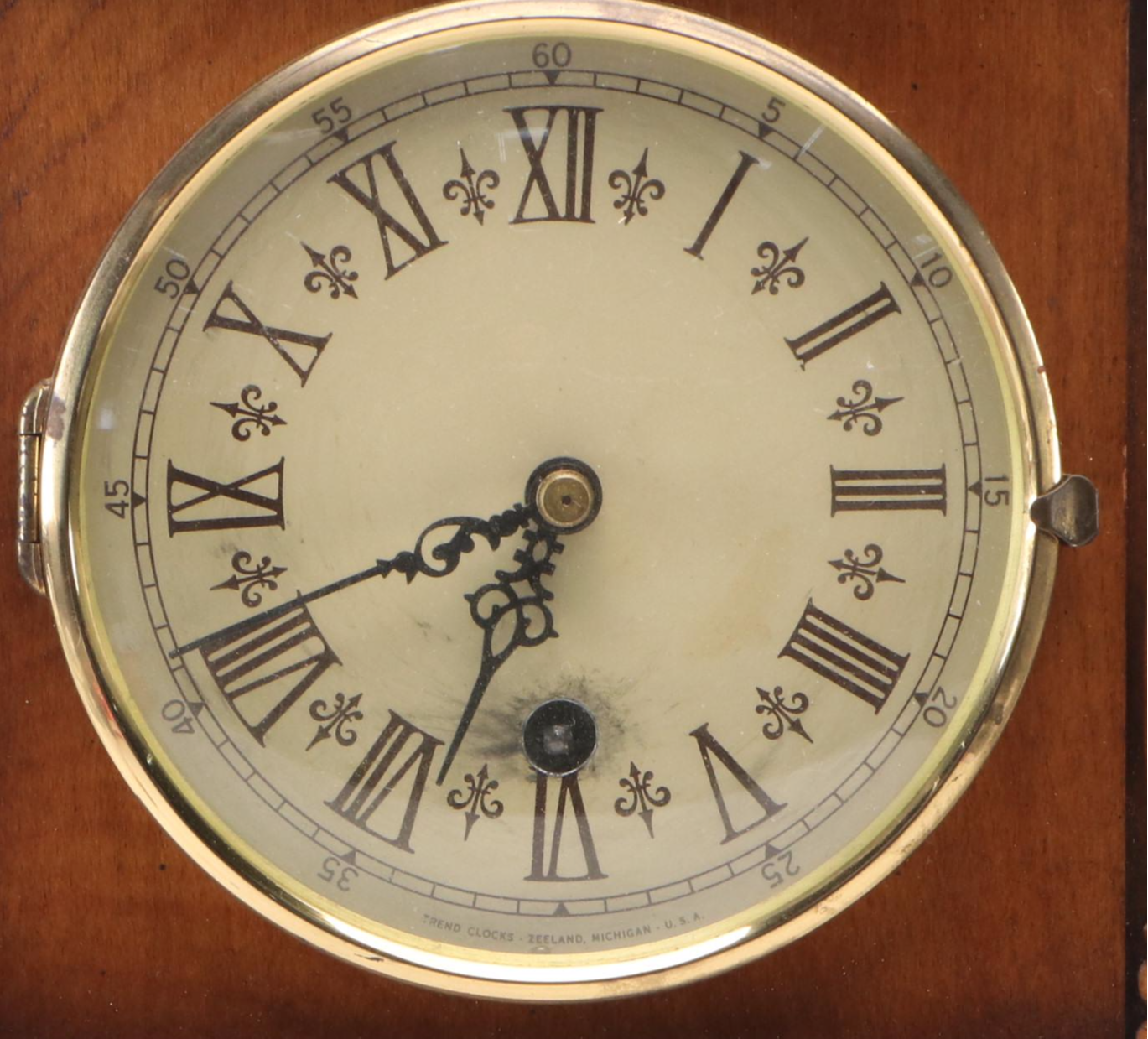 Wuersch Mid Century Modern Style Wall Clock and Miniature Grandfather Clock