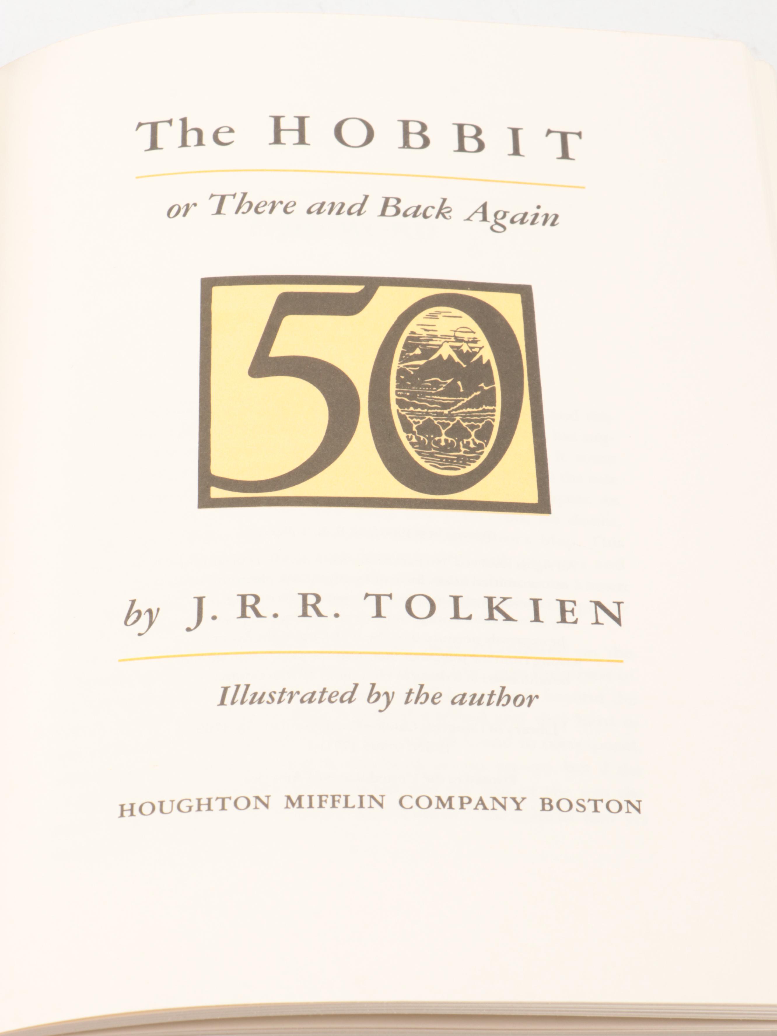 50th Anniversary Edition "The Hobbit" by J. R. R. Tolkien, 1987