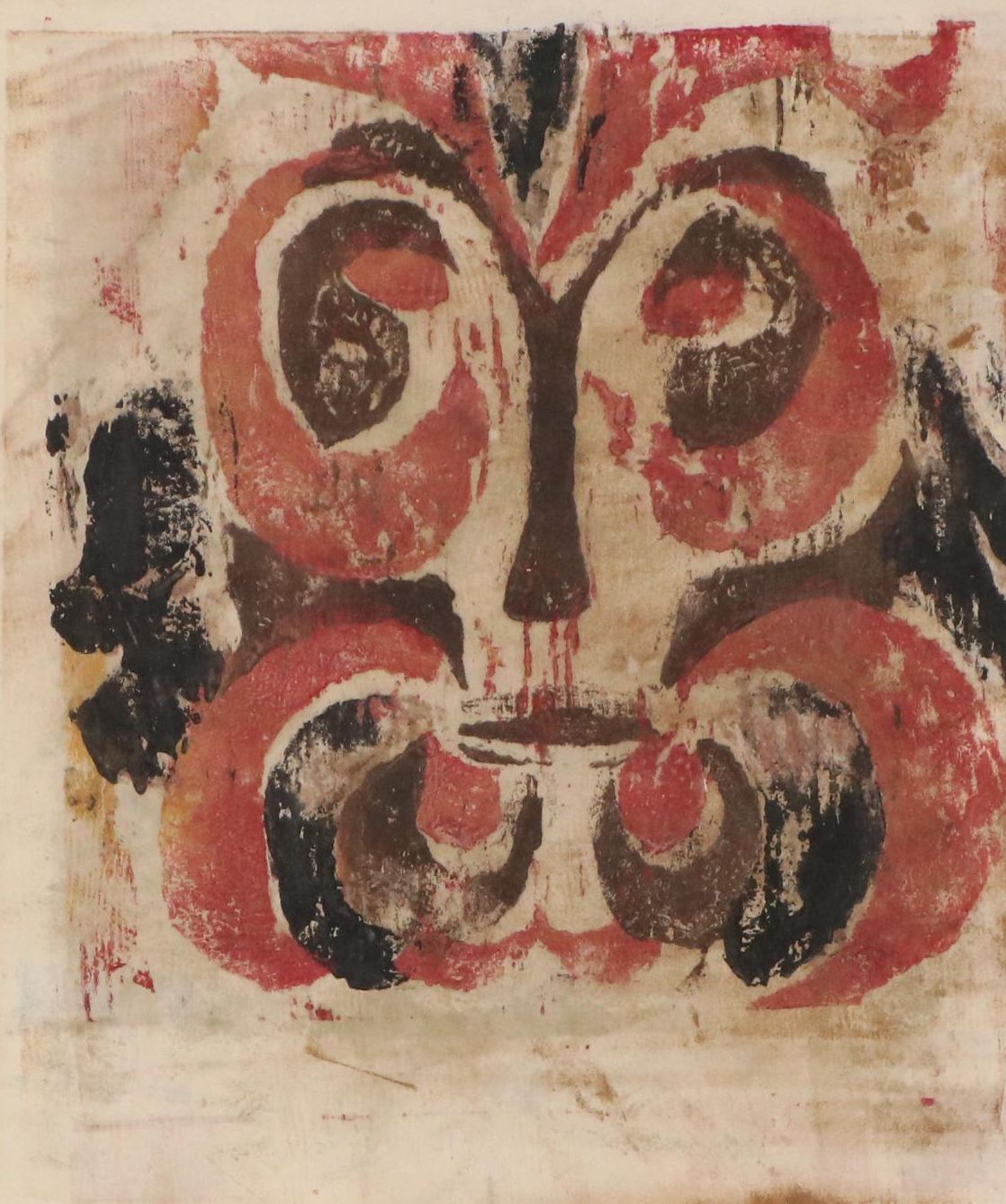 E. Villari Figurative Relief Print "Sadness of 14th Week"