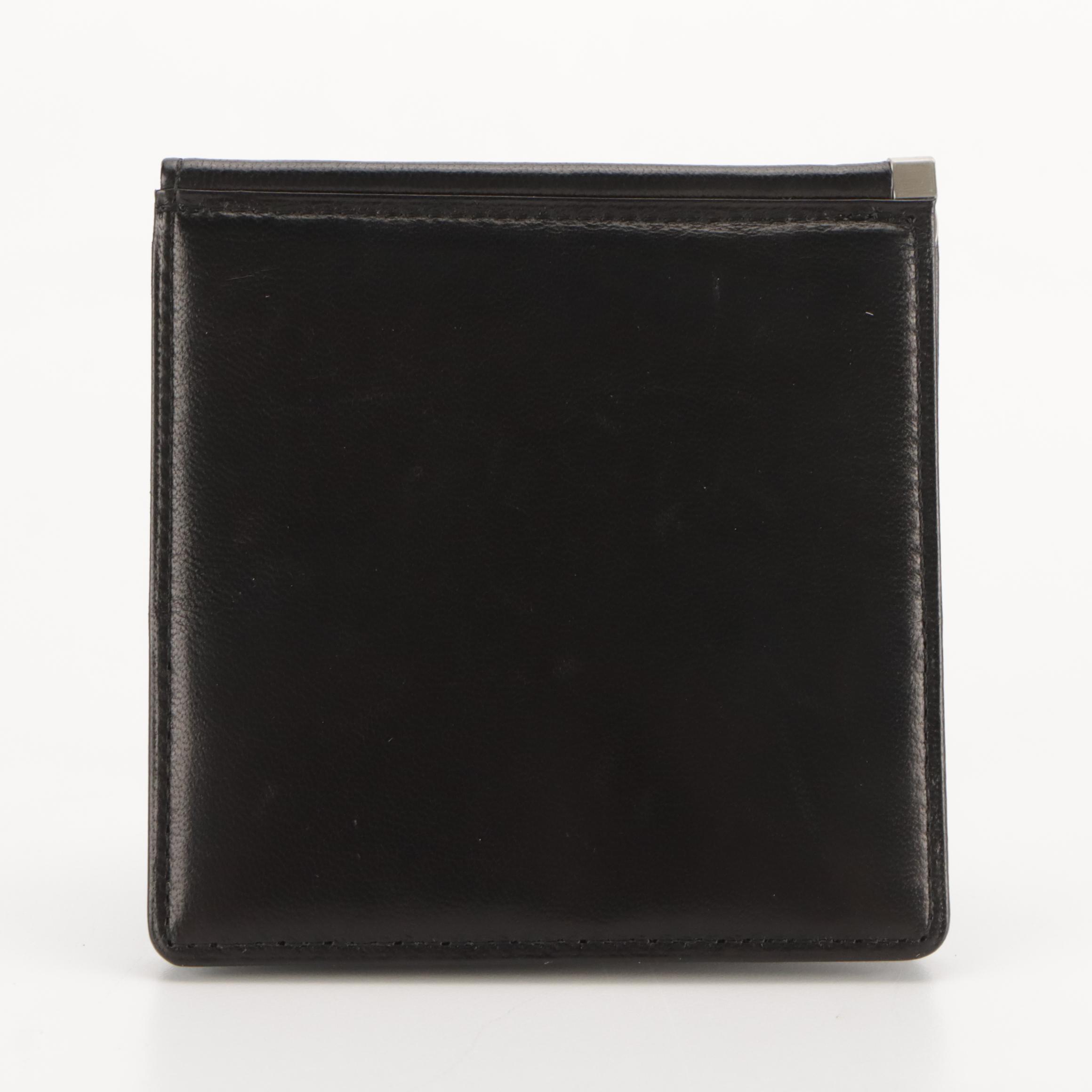 Burberry Note Cover/Business Card Case in Dark Brown Leather