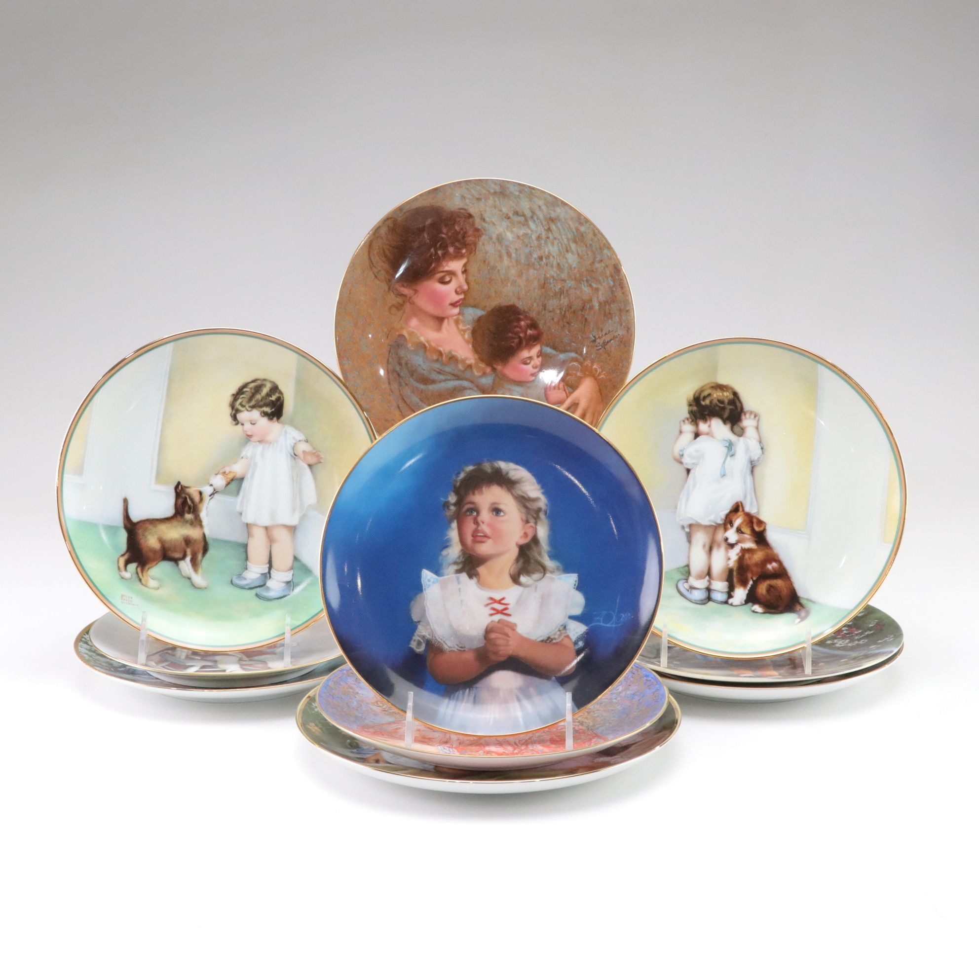 Bessie Pease Gutmann, Donald Zolan and More Collector Plates, 1980s