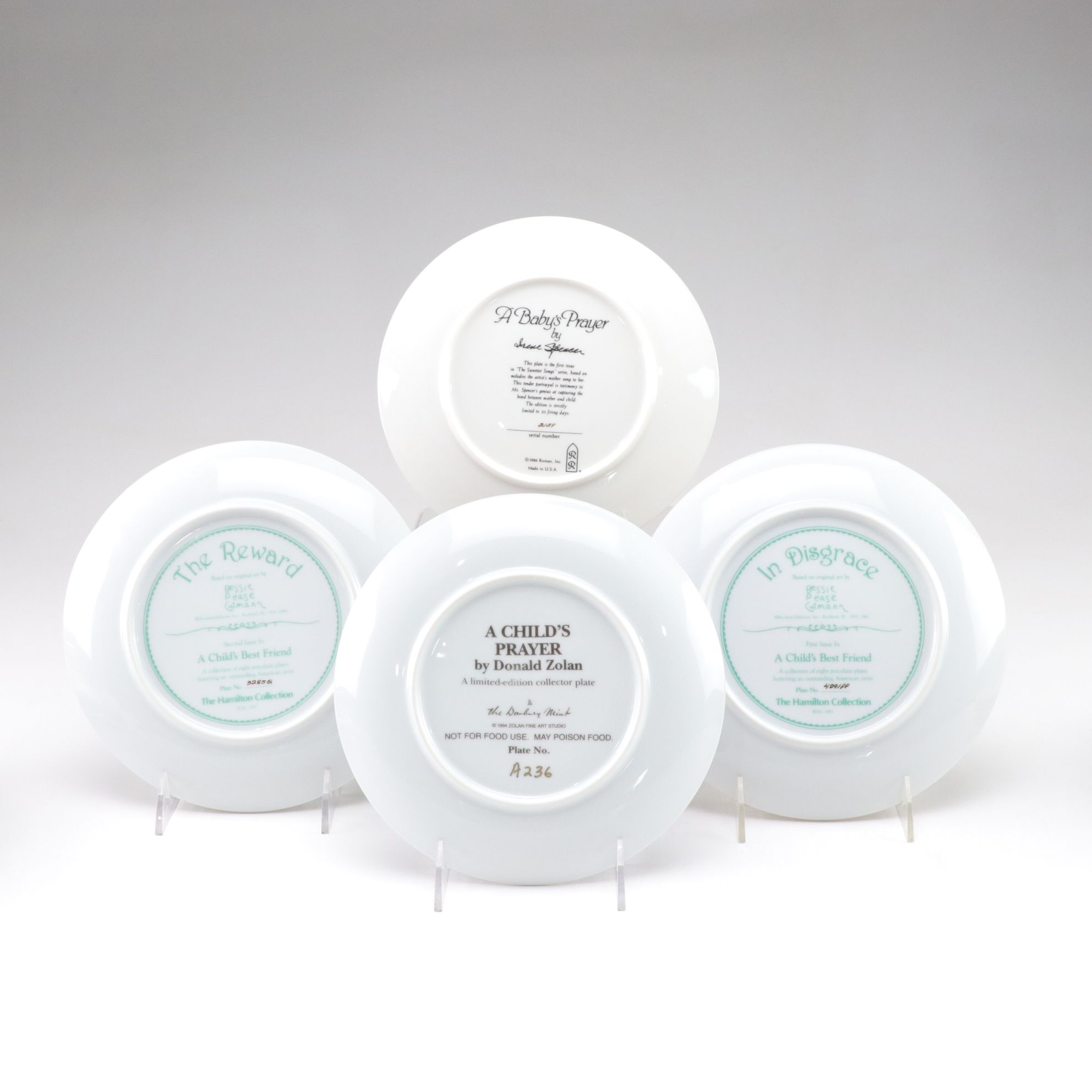 Bessie Pease Gutmann, Donald Zolan and More Collector Plates, 1980s